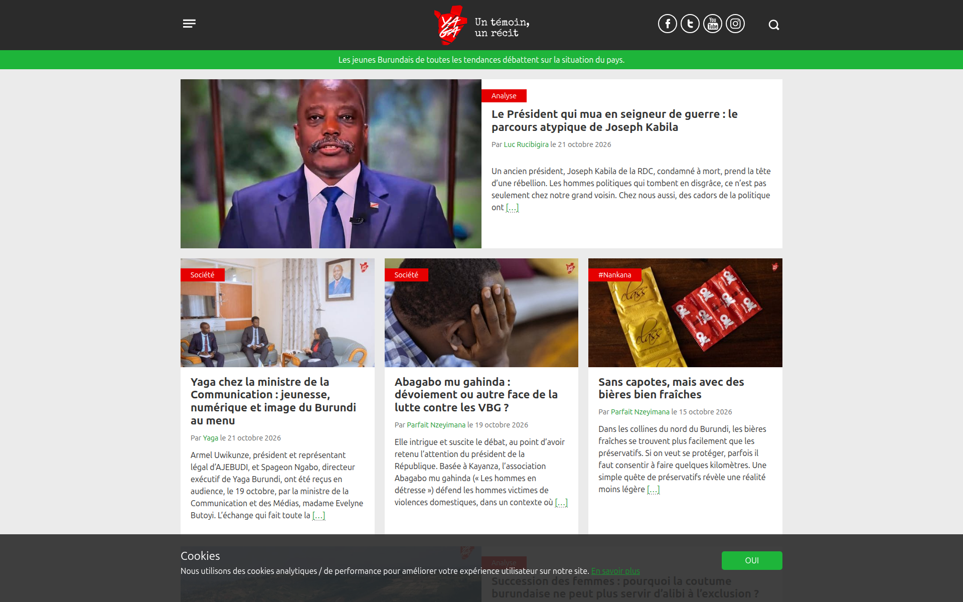 yaga-burundi.com 主页截图