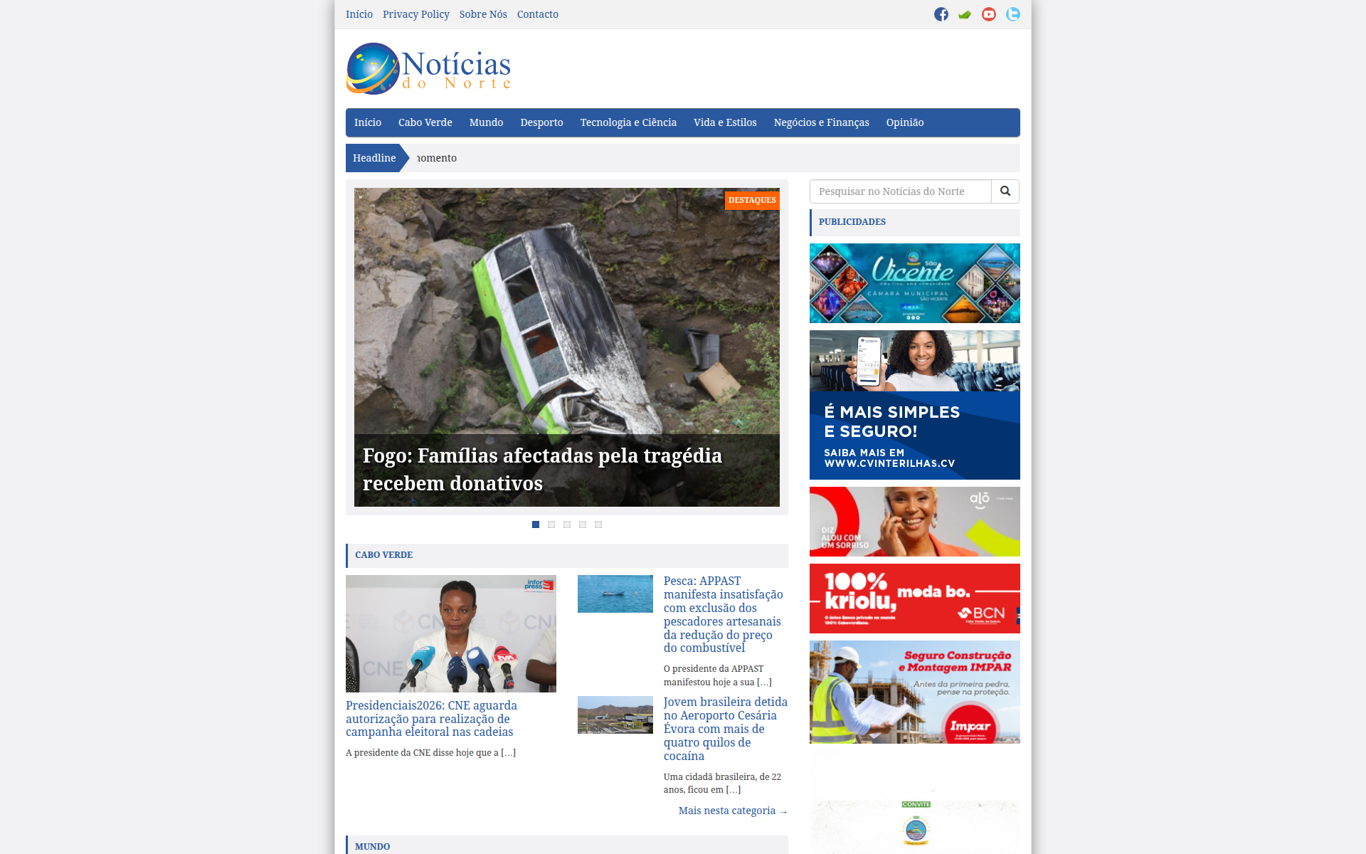 noticiasdonorte.publ.cv 主页截图
