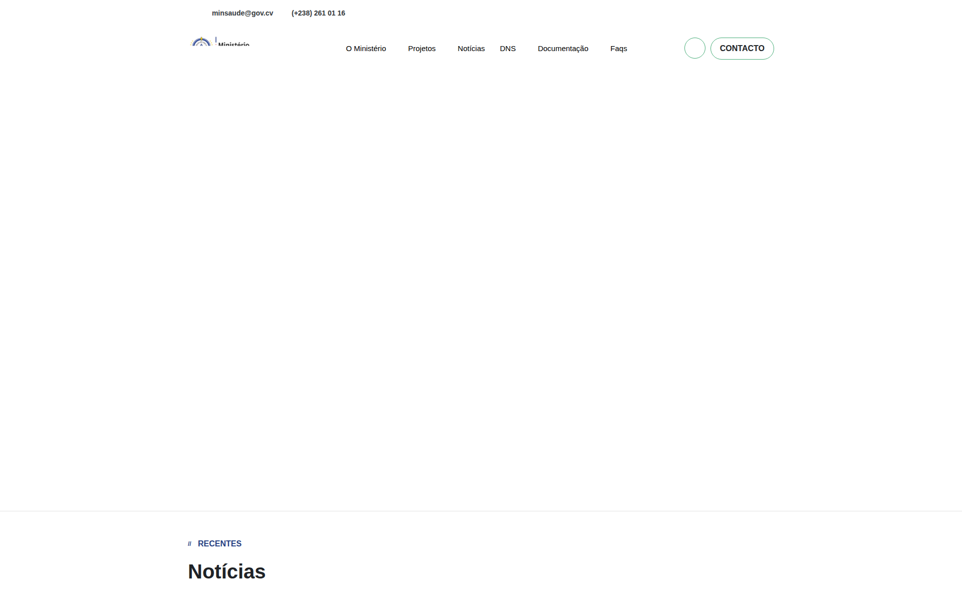 minsaude.gov.cv 主页截图