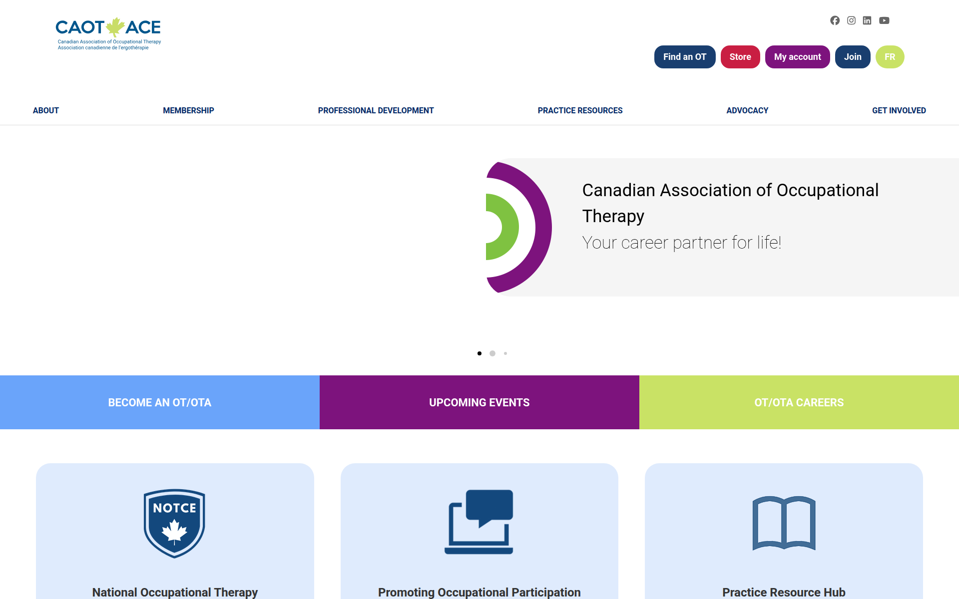 caot.ca 主页截图