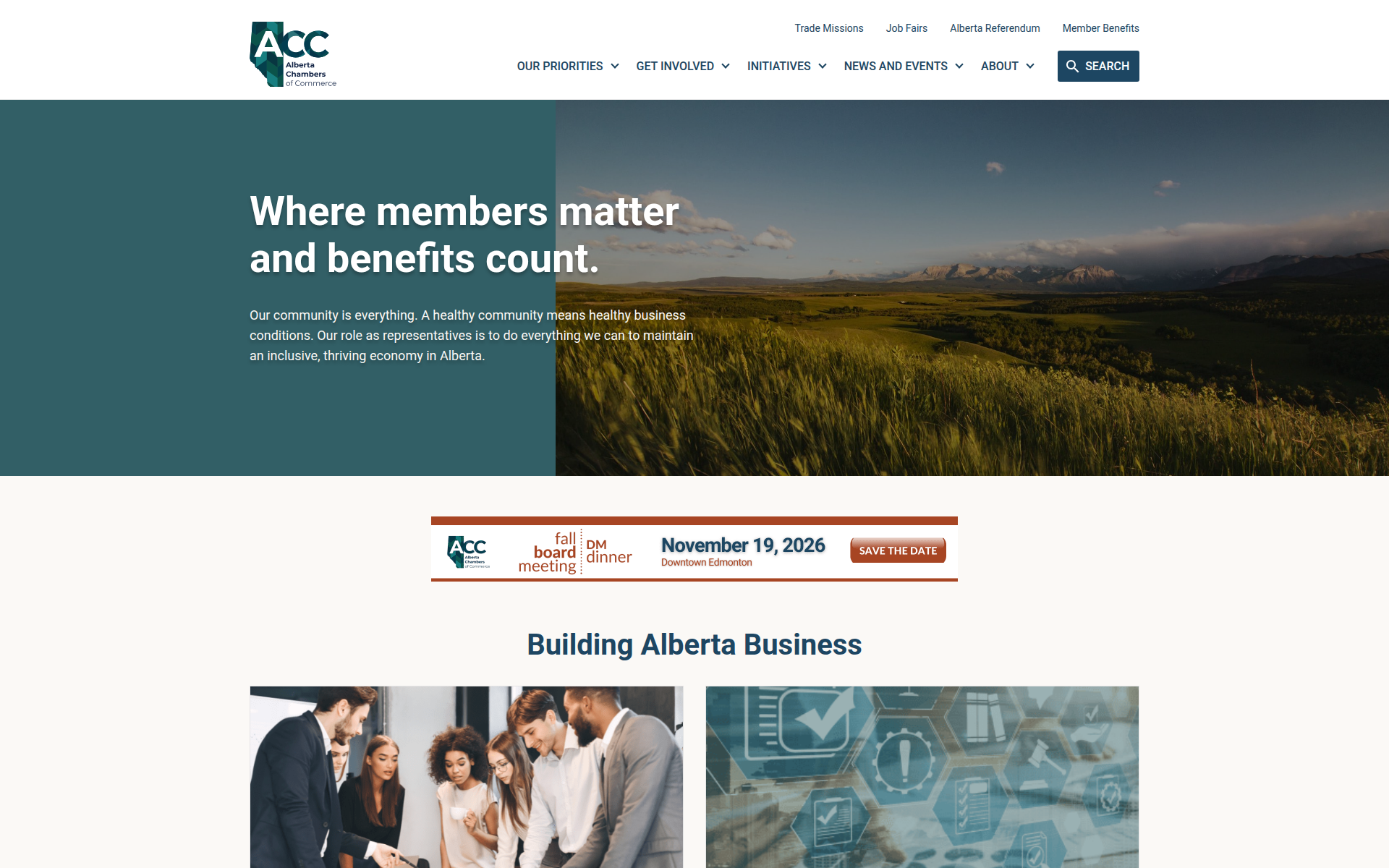 abchamber.ca 主页截图