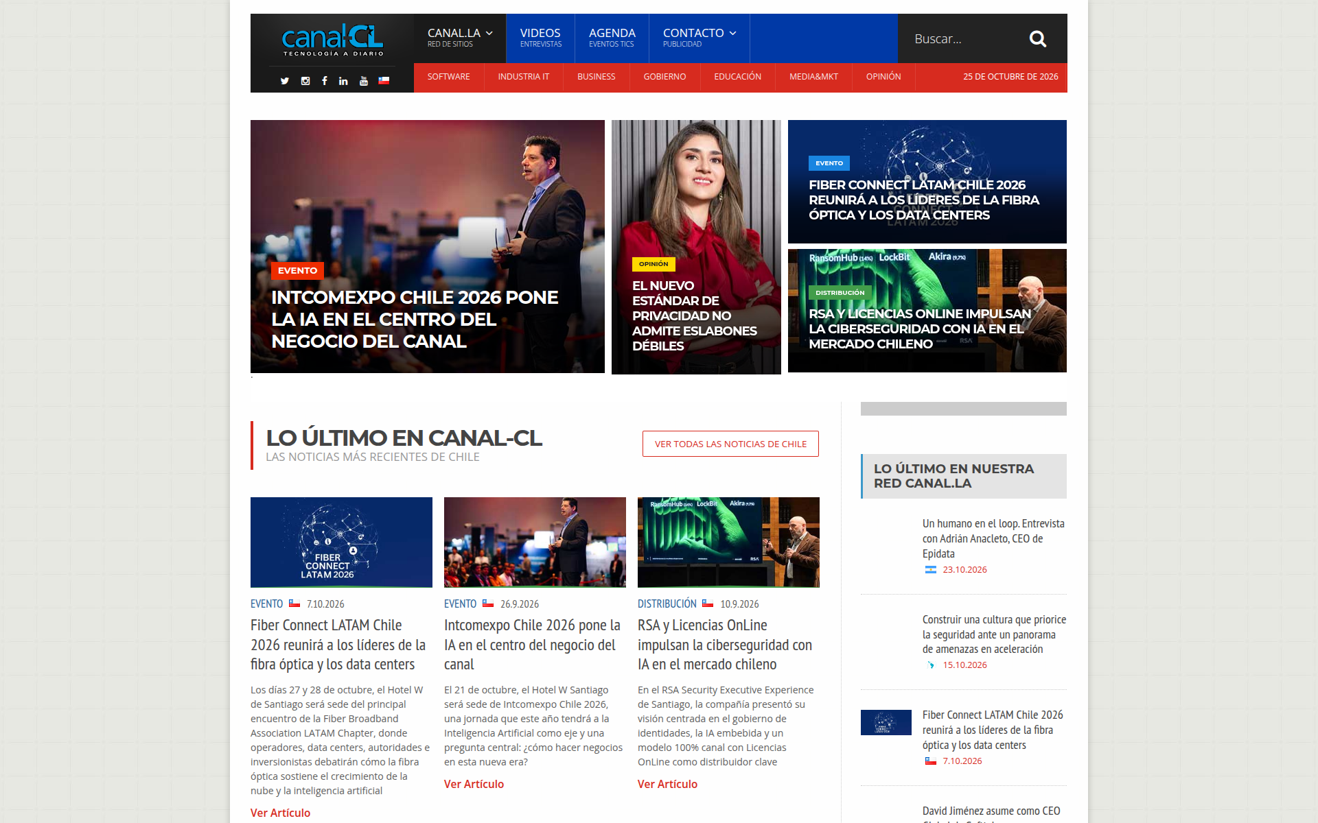 canal-cl.com 主页截图