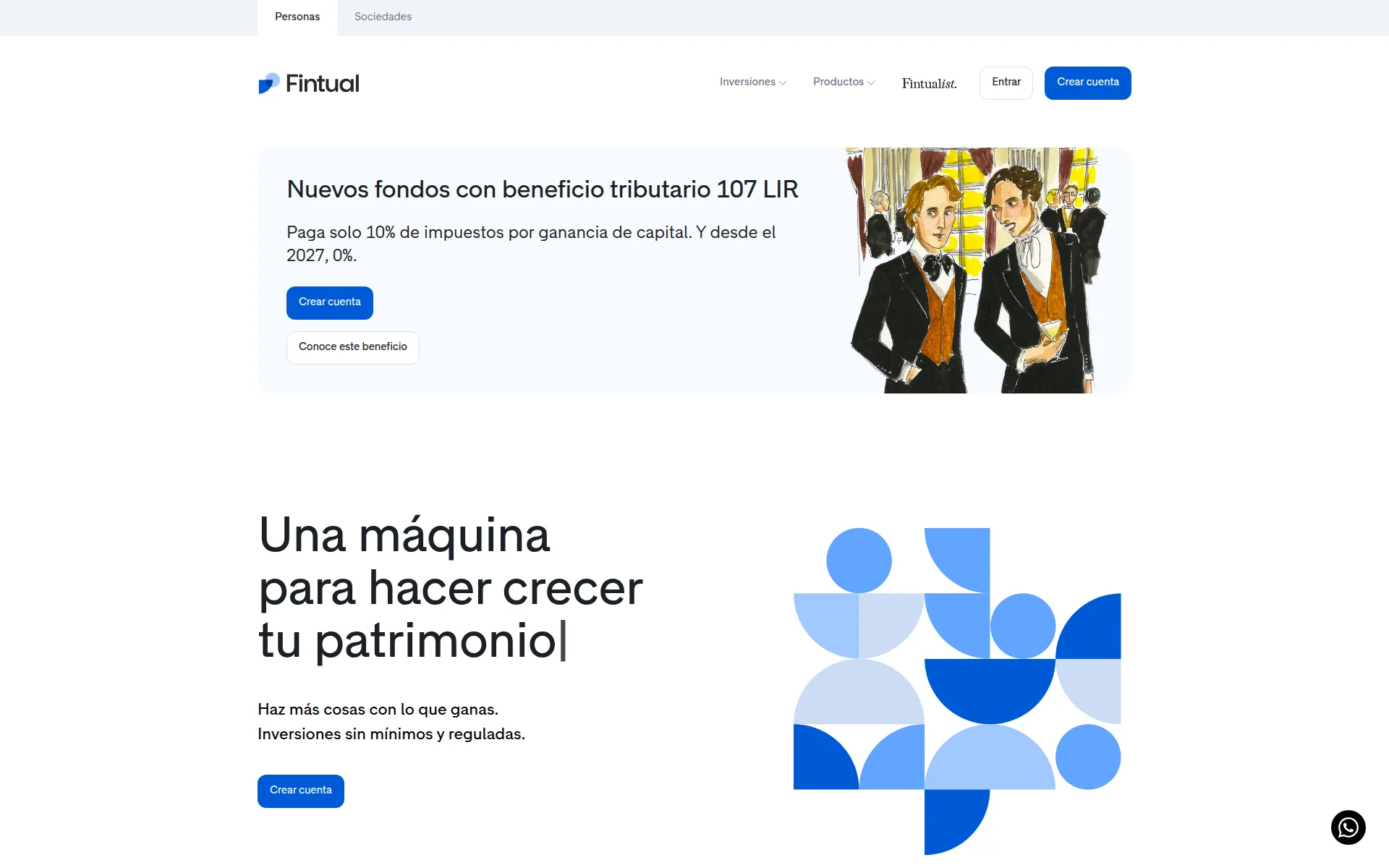 fintual.cl 主页截图
