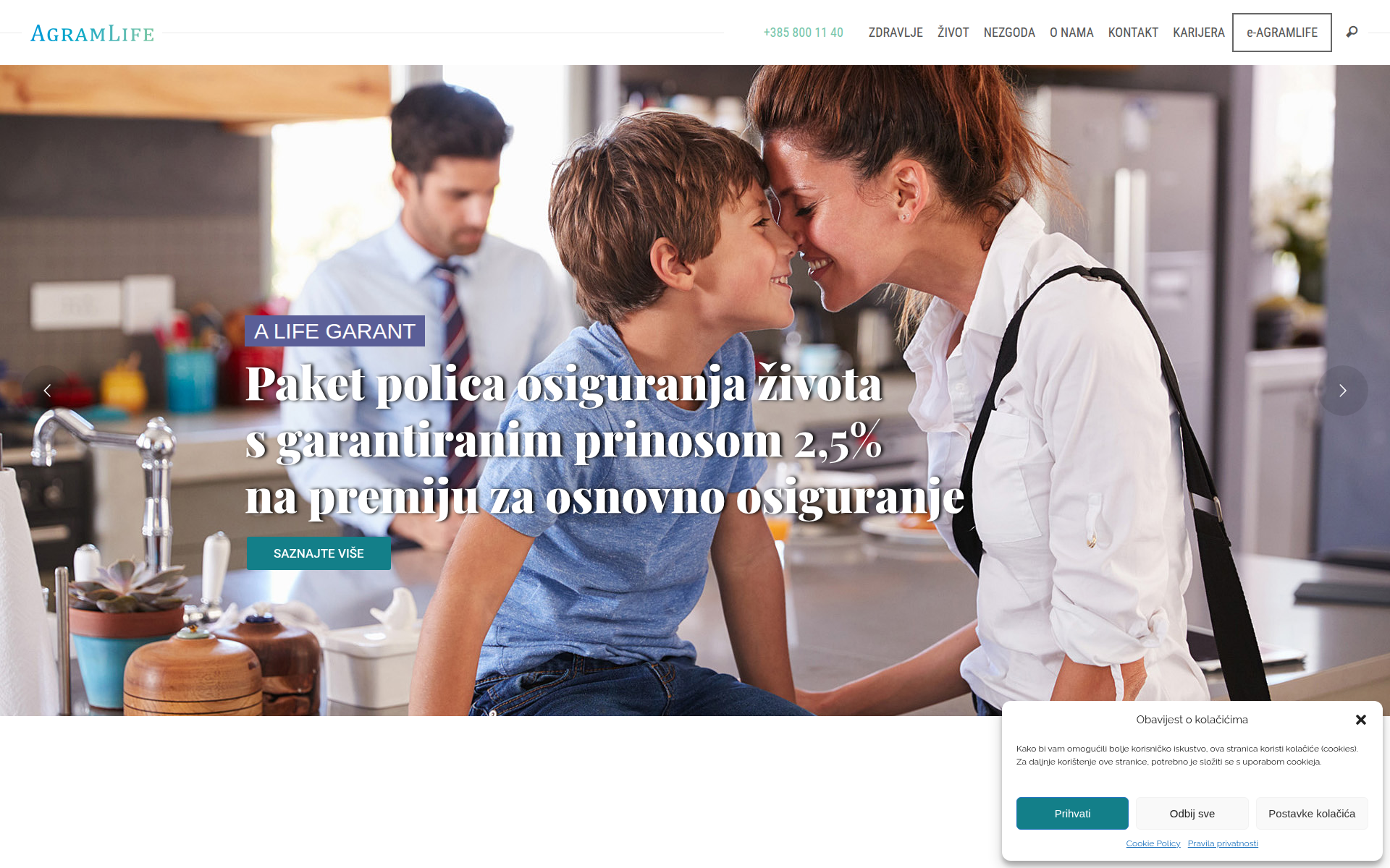 agramlife.hr 主页截图