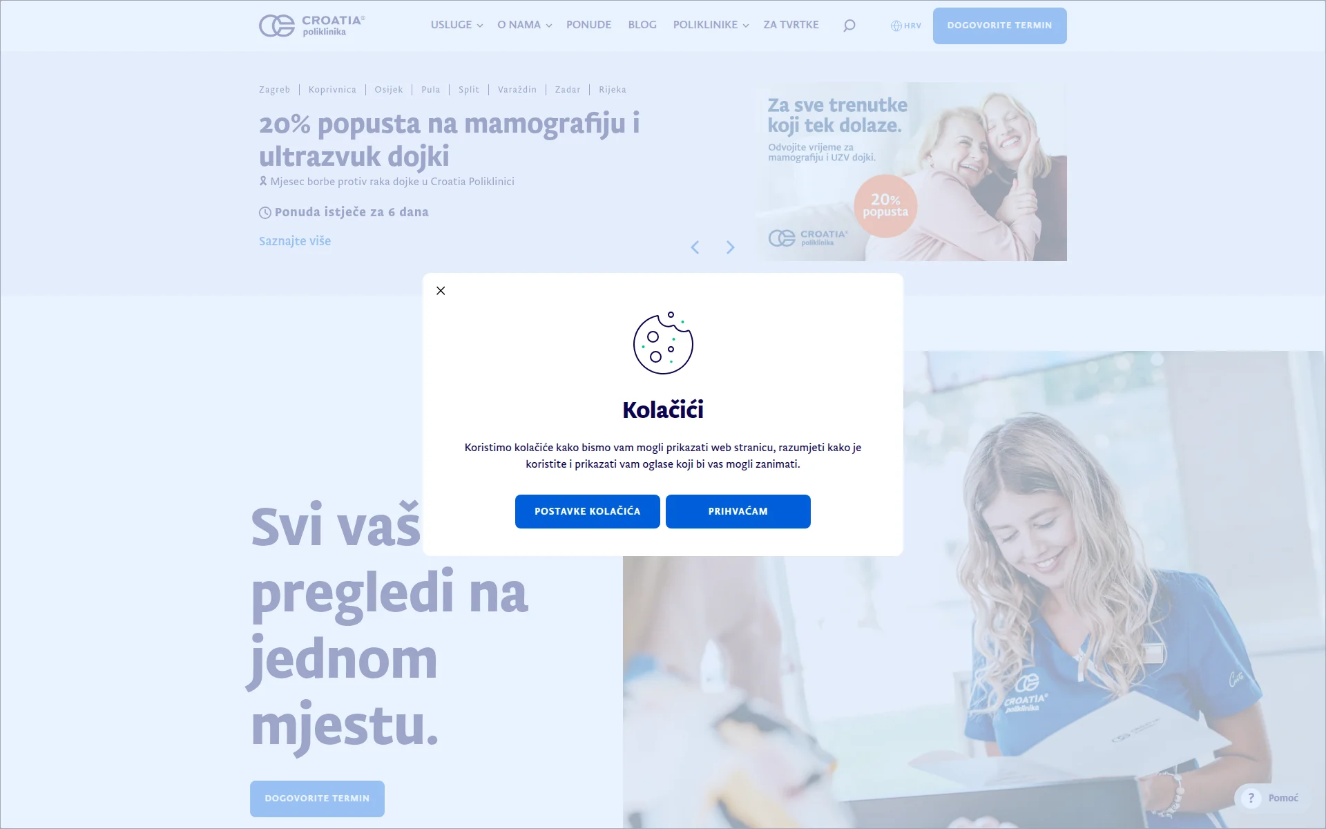 croatiapoliklinika.hr 主页截图