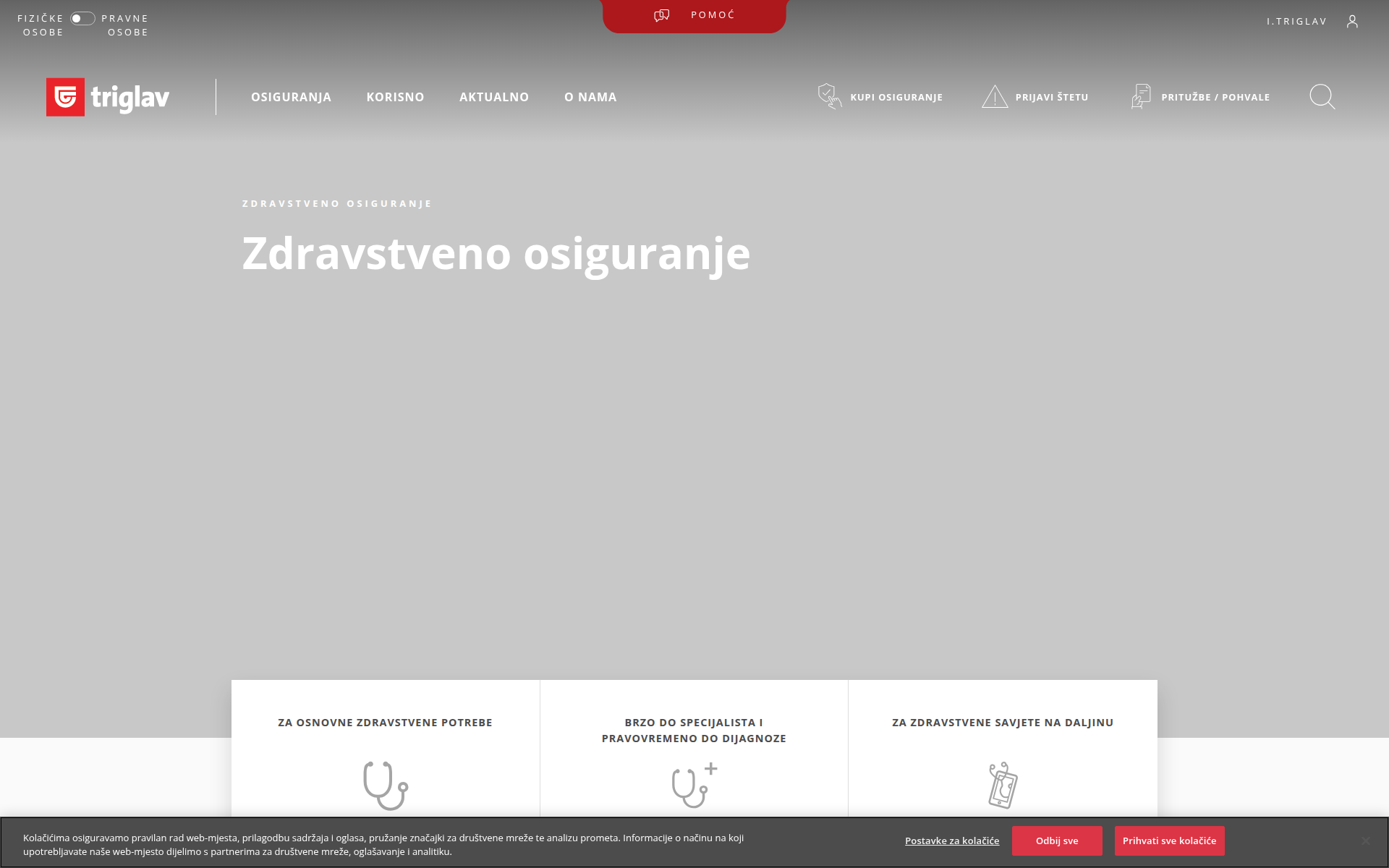 triglav.hr 主页截图