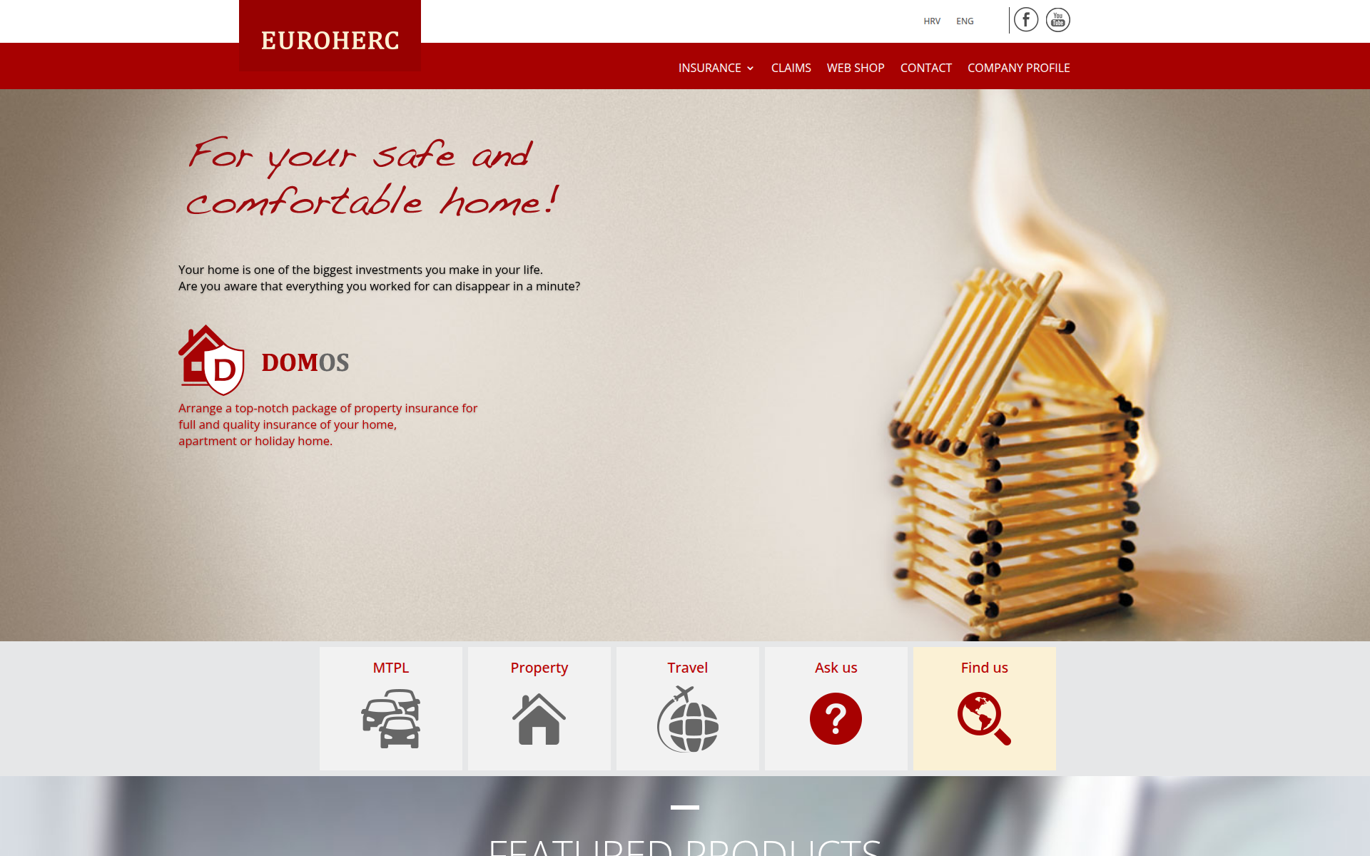 euroherc.hr 主页截图