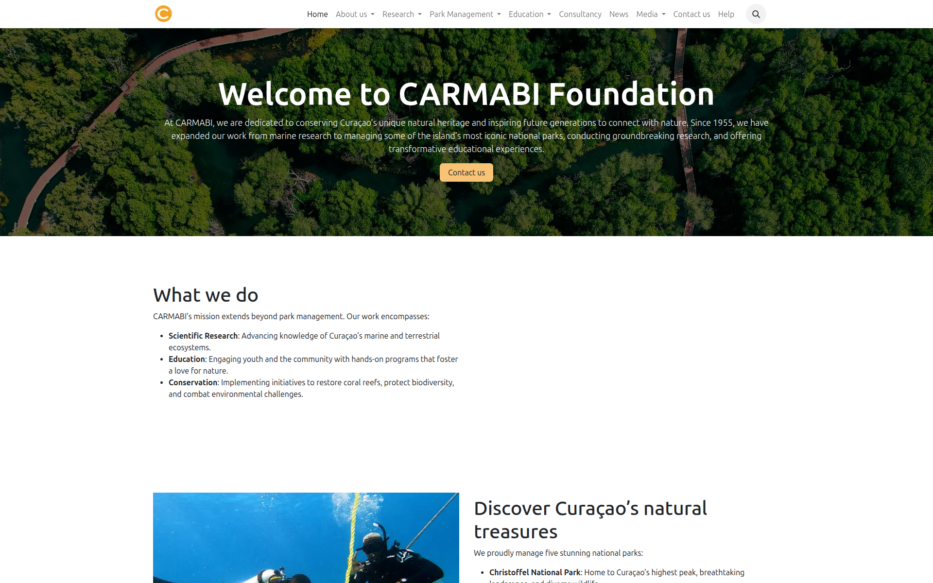 carmabi.org 首页
