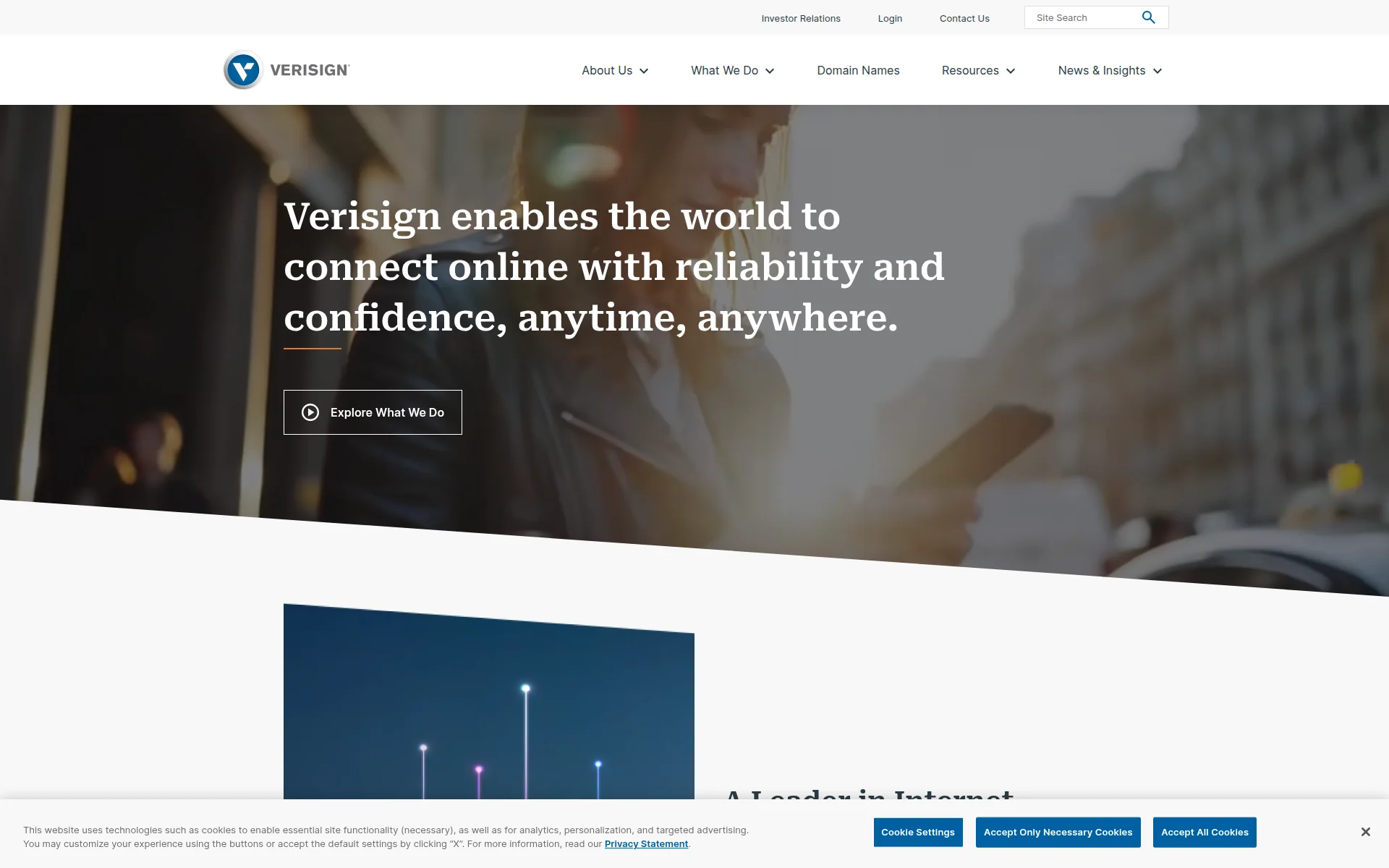 verisign.com 主页截图