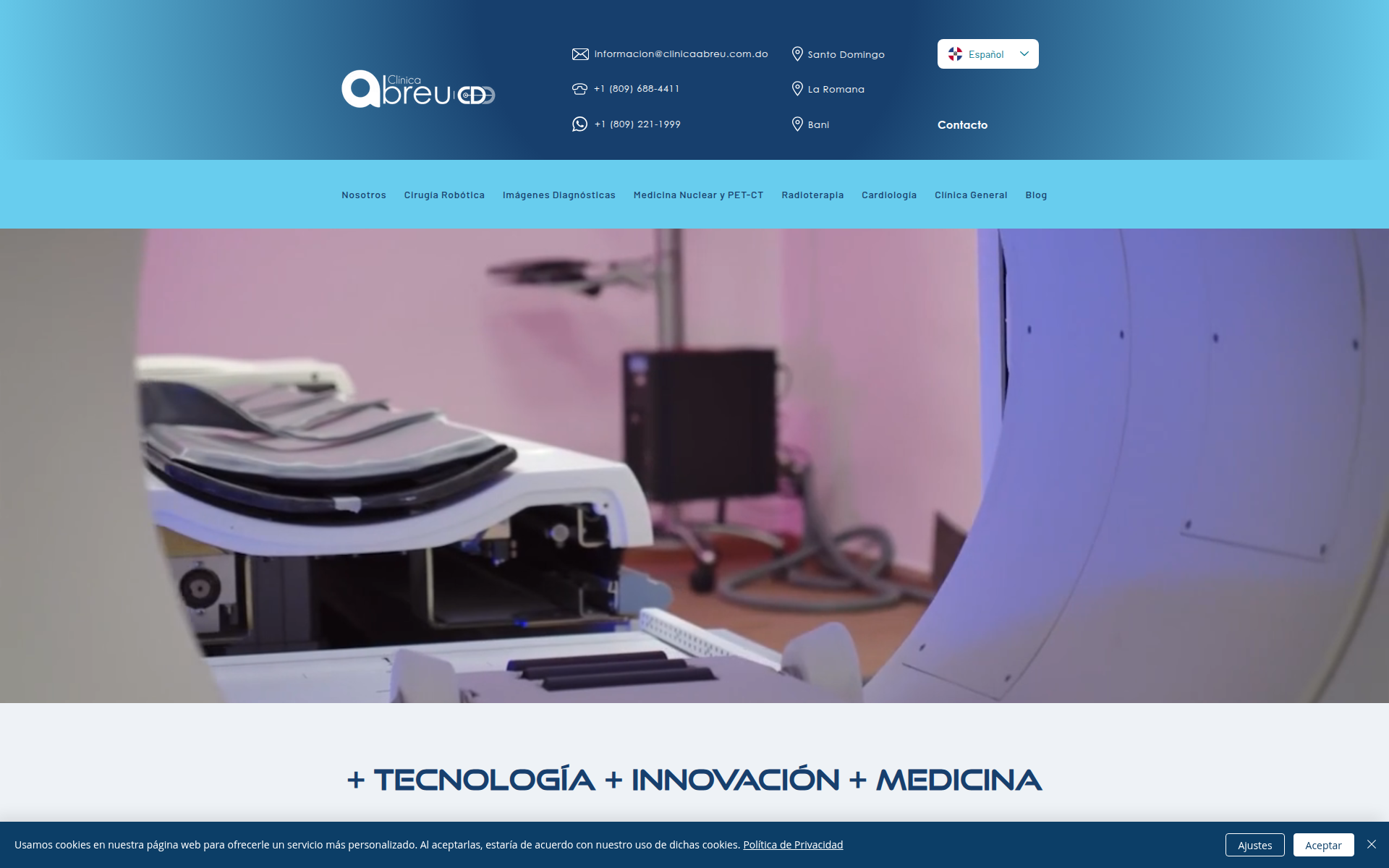 clinicaabreu.com.do 主页截图
