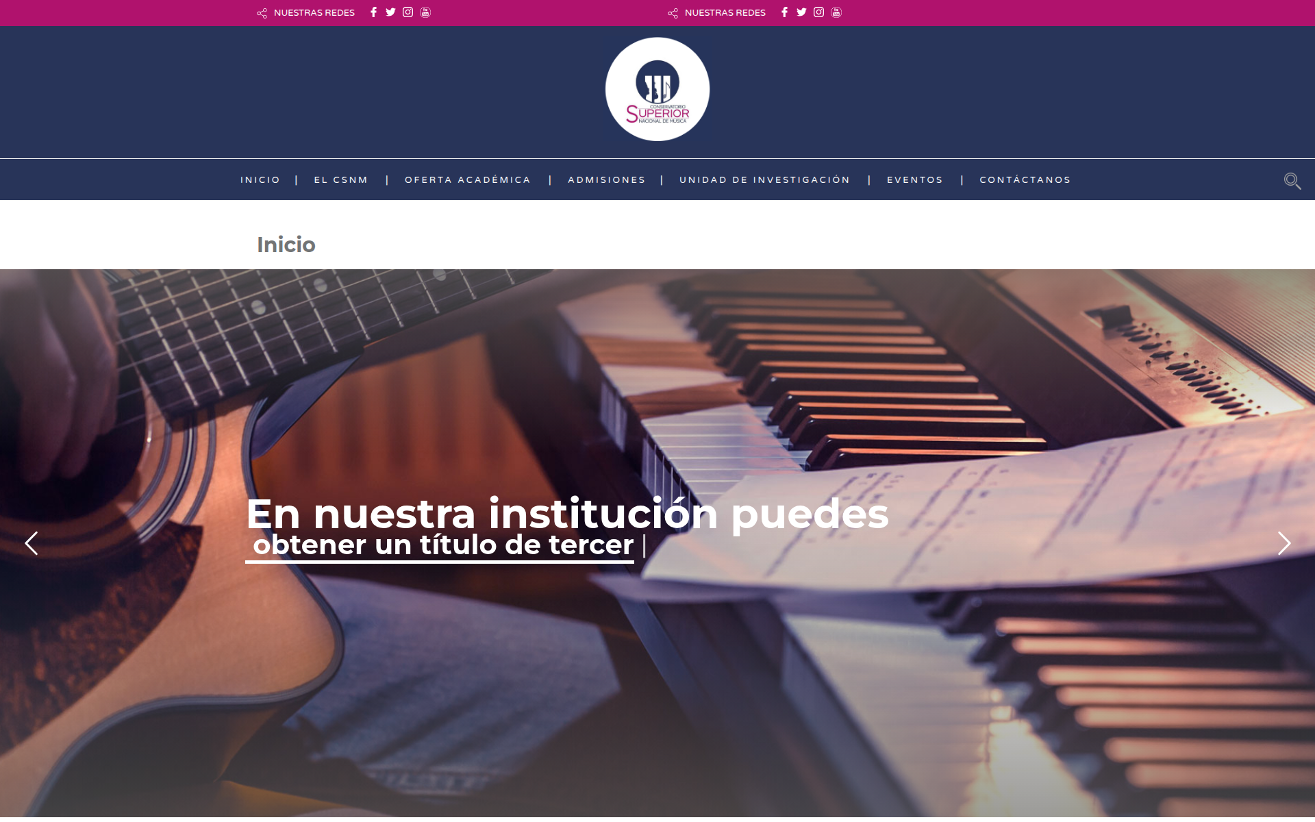 csnm.edu.ec 主页截图
