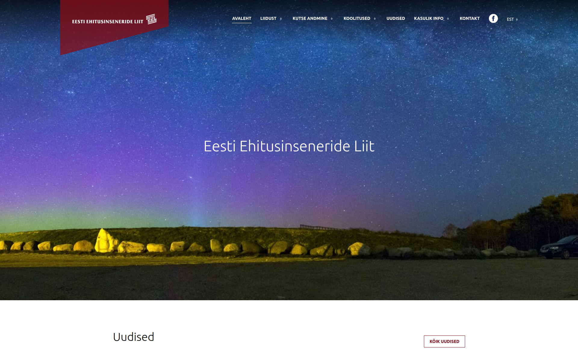 ehitusinsener.ee 主页截图