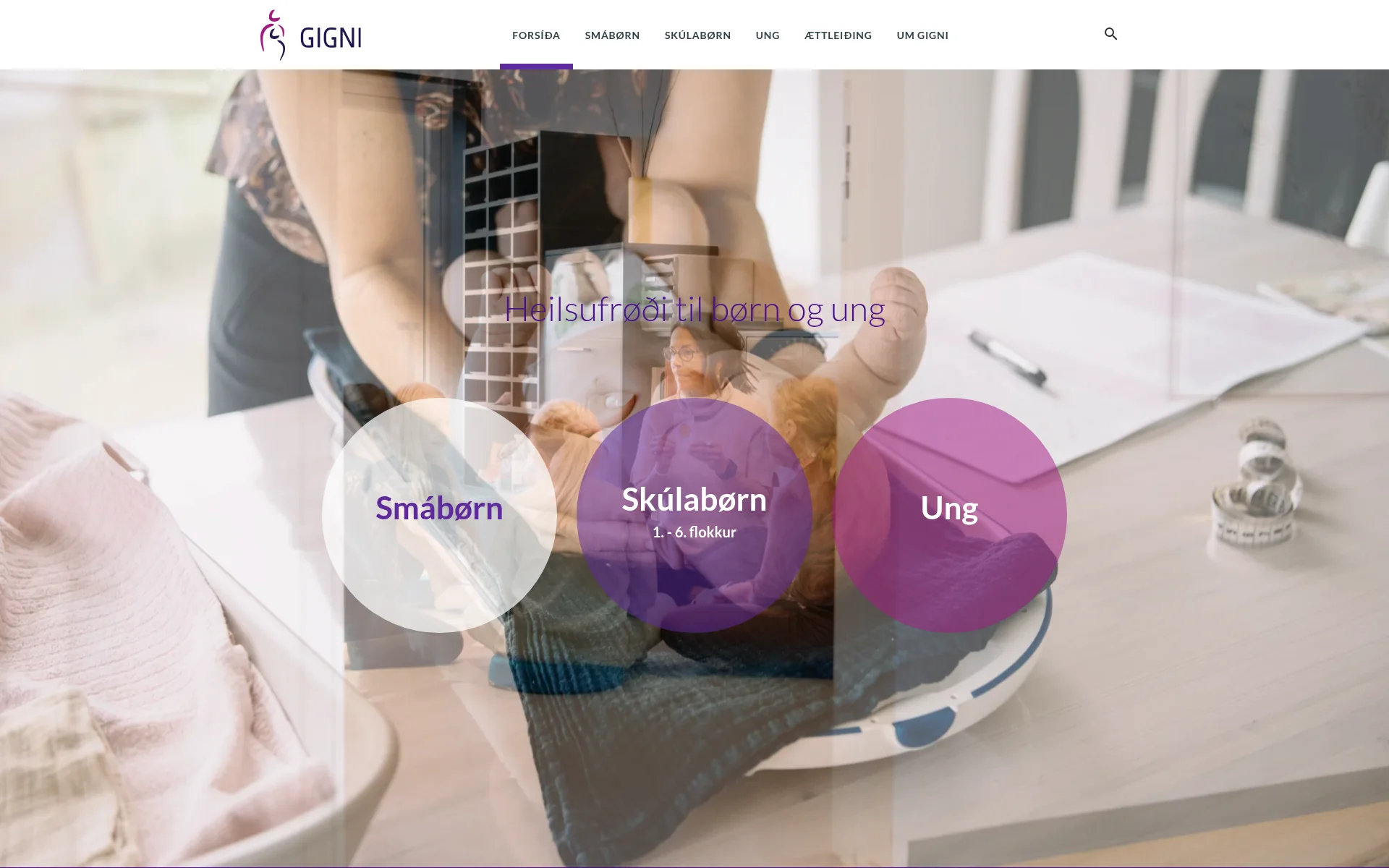 gigni.fo 主页截图