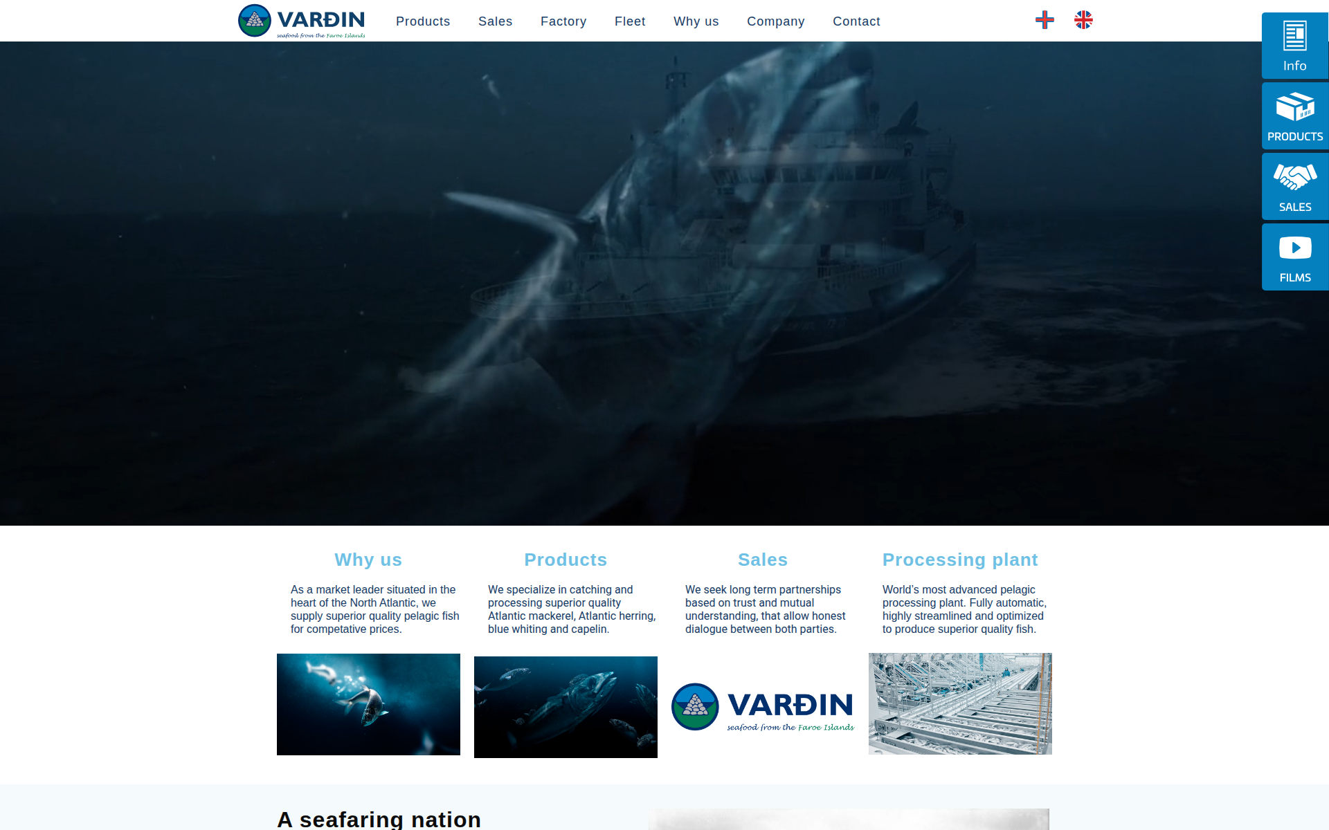 vardin.fo 主页截图