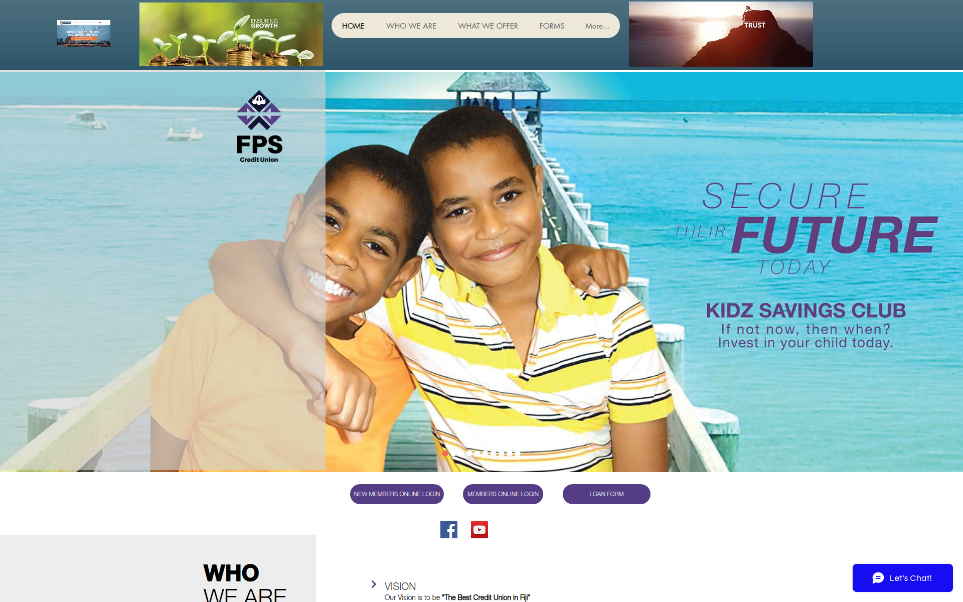 fpscreditunion.com 主页截图