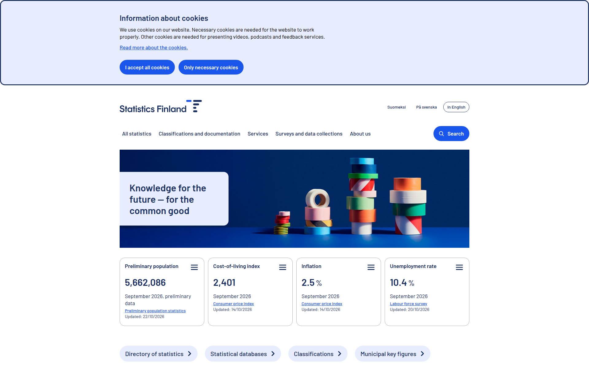 stat.fi 主页截图