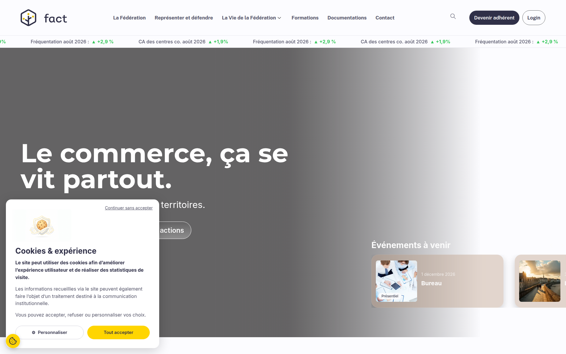 lesacteursducommerce.com 主页截图