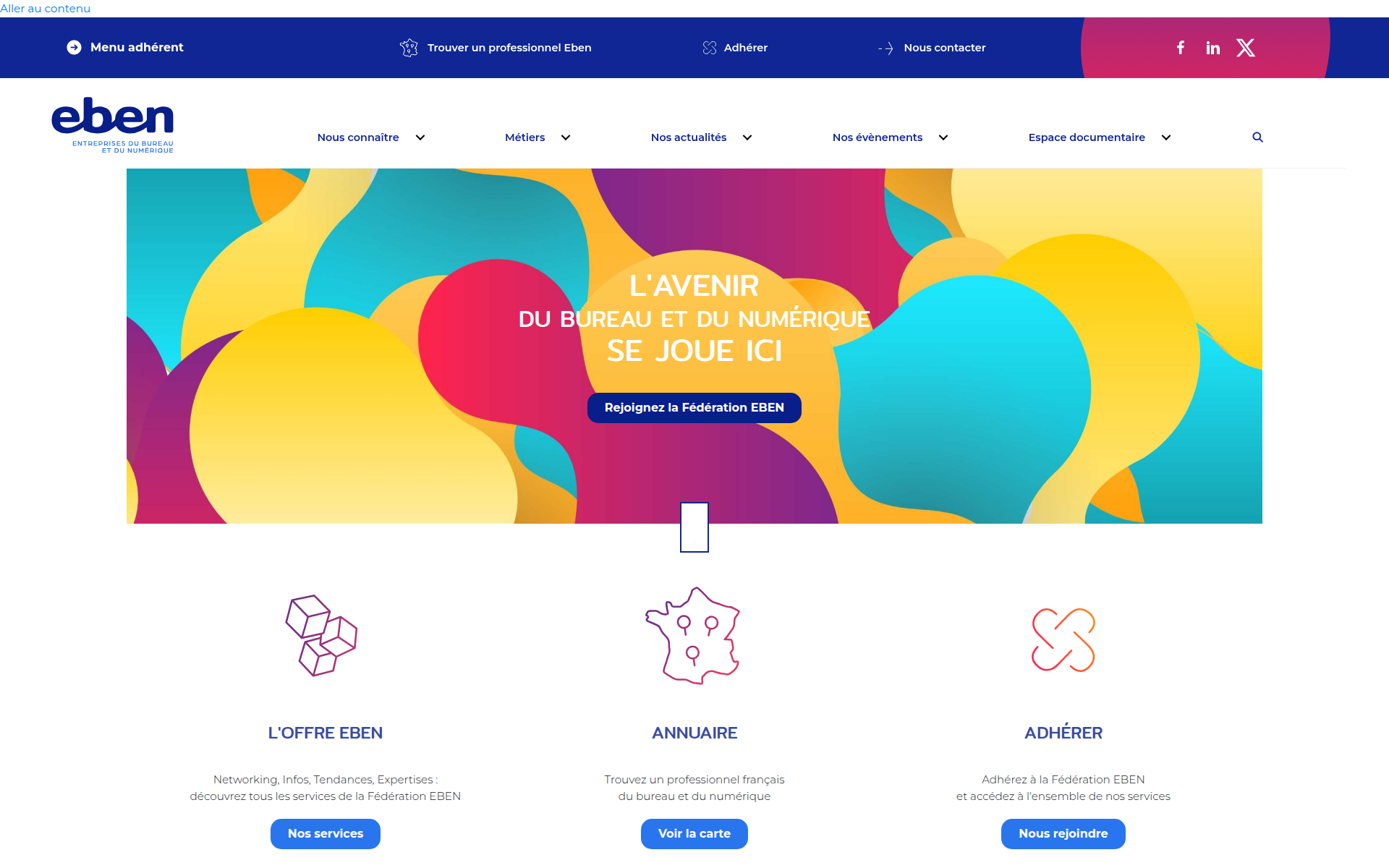 federation-eben.com 主页截图