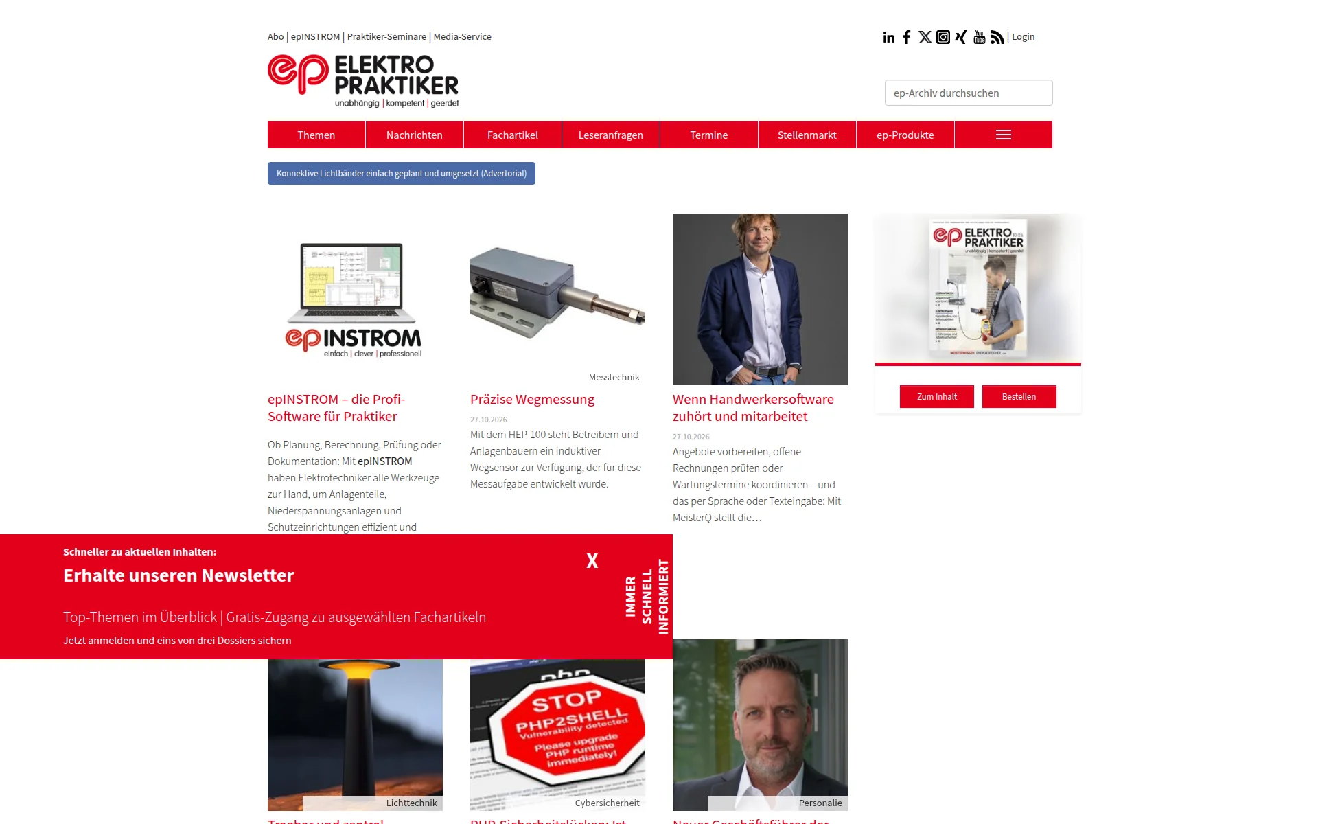 elektropraktiker.de 主页截图
