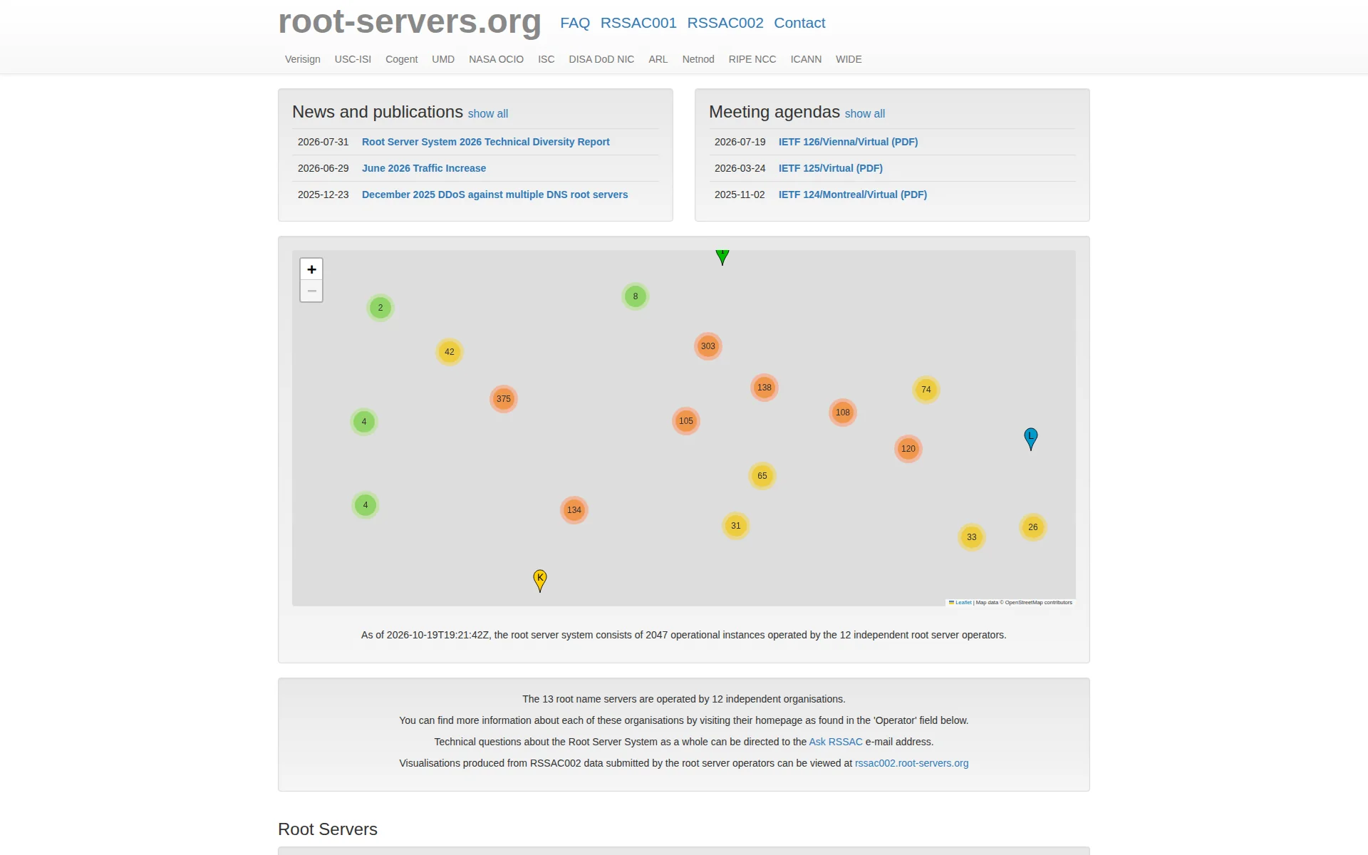 root-servers.org 主页截图