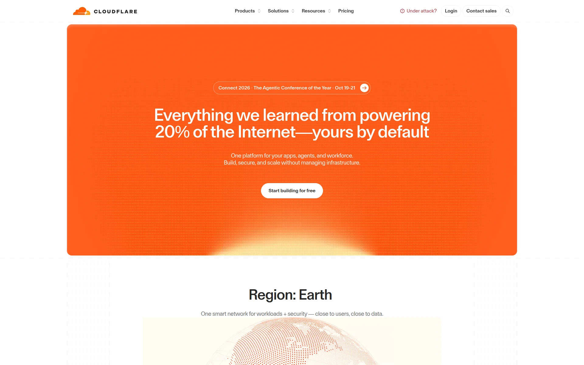 cloudflare.com 首页