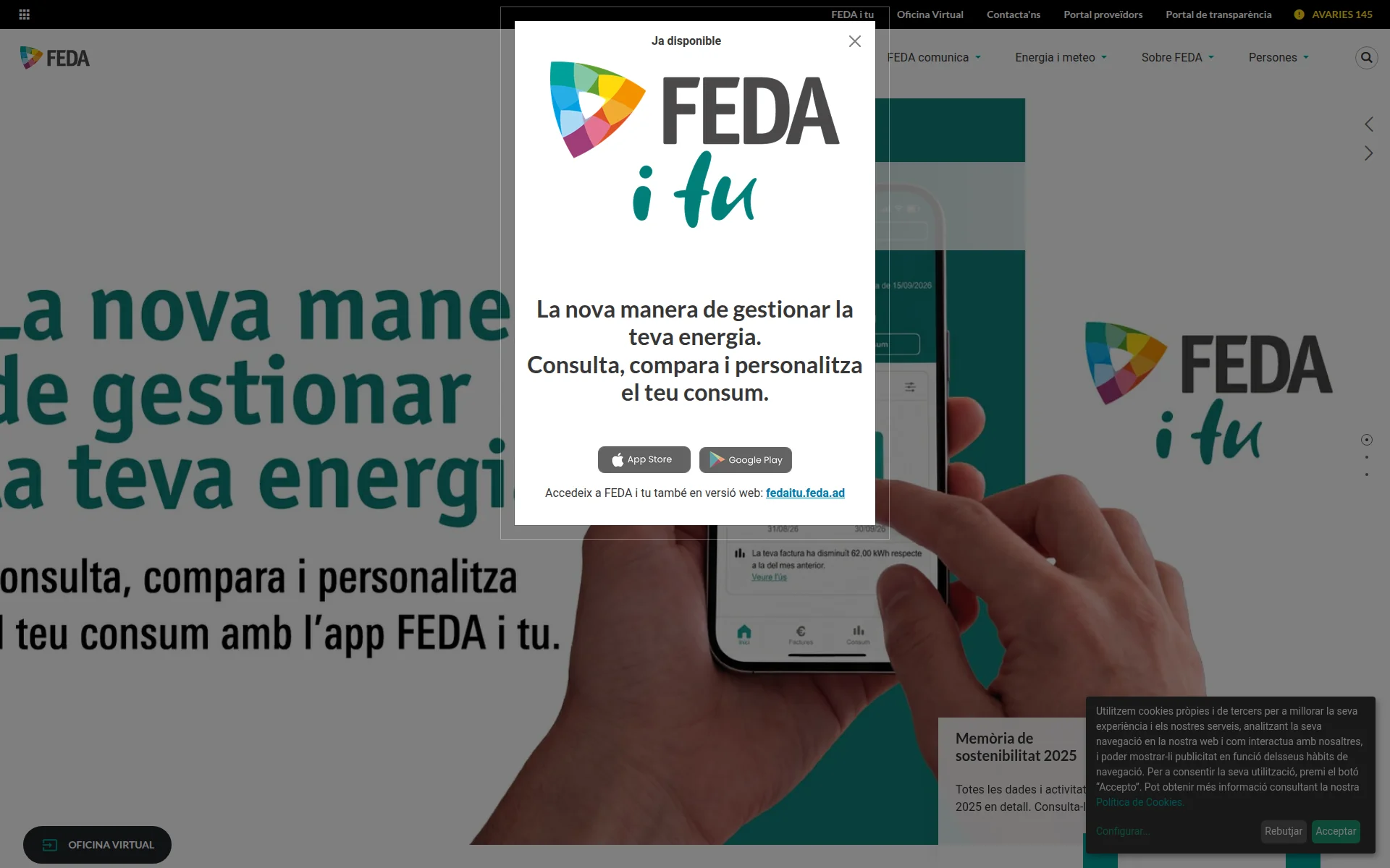 feda.ad 主页截图