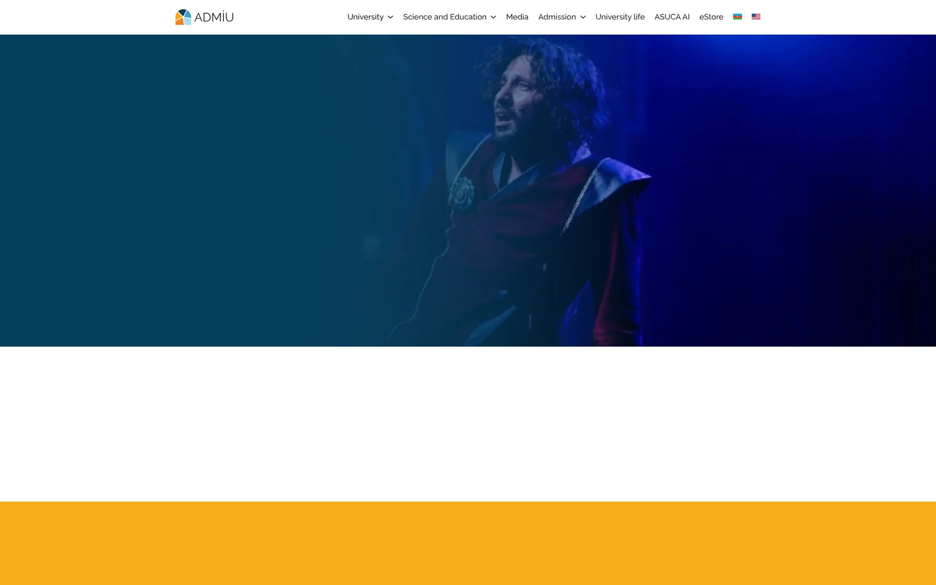 admiu.edu.az 主页截图