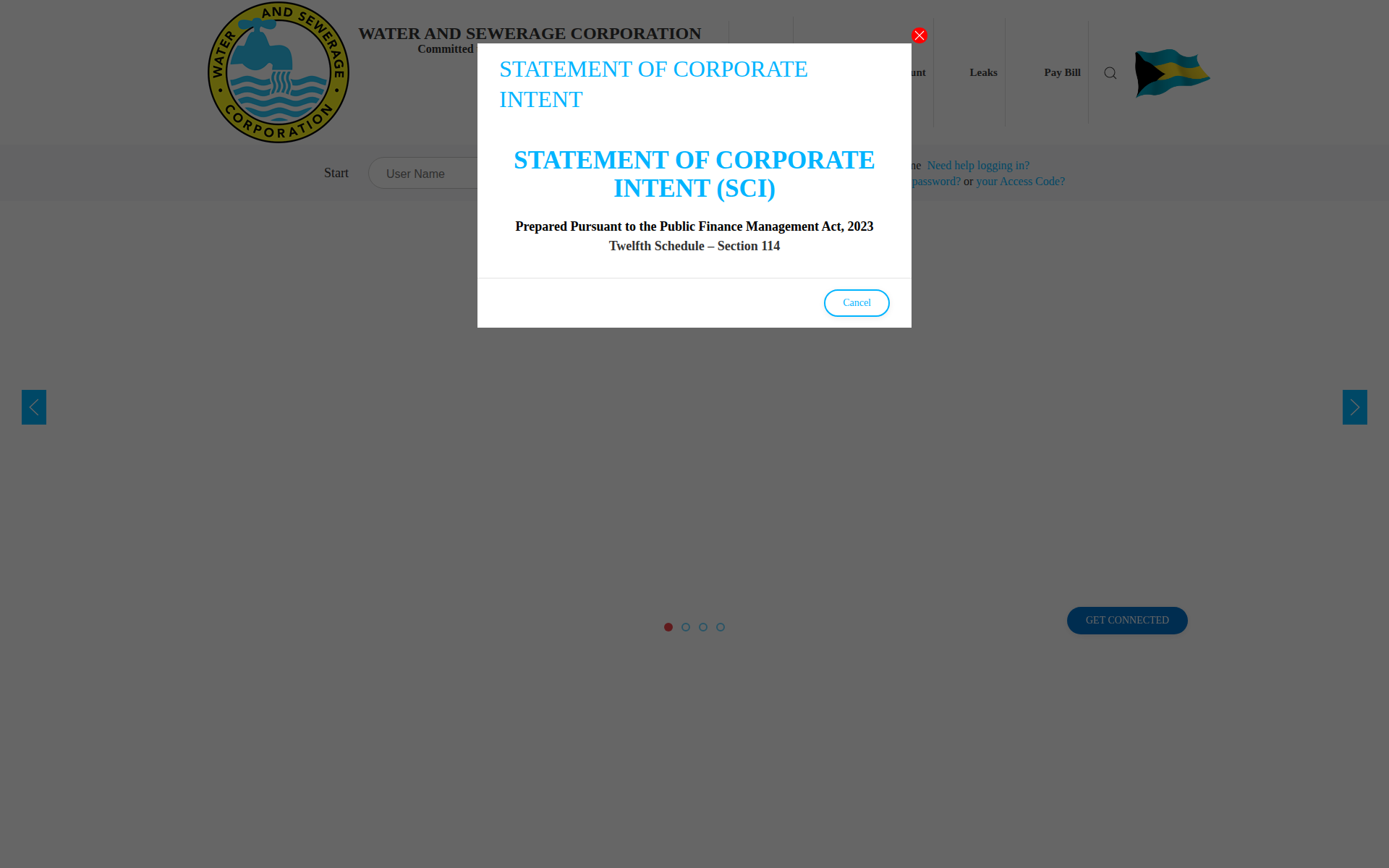 wsc.com.bs 主页截图