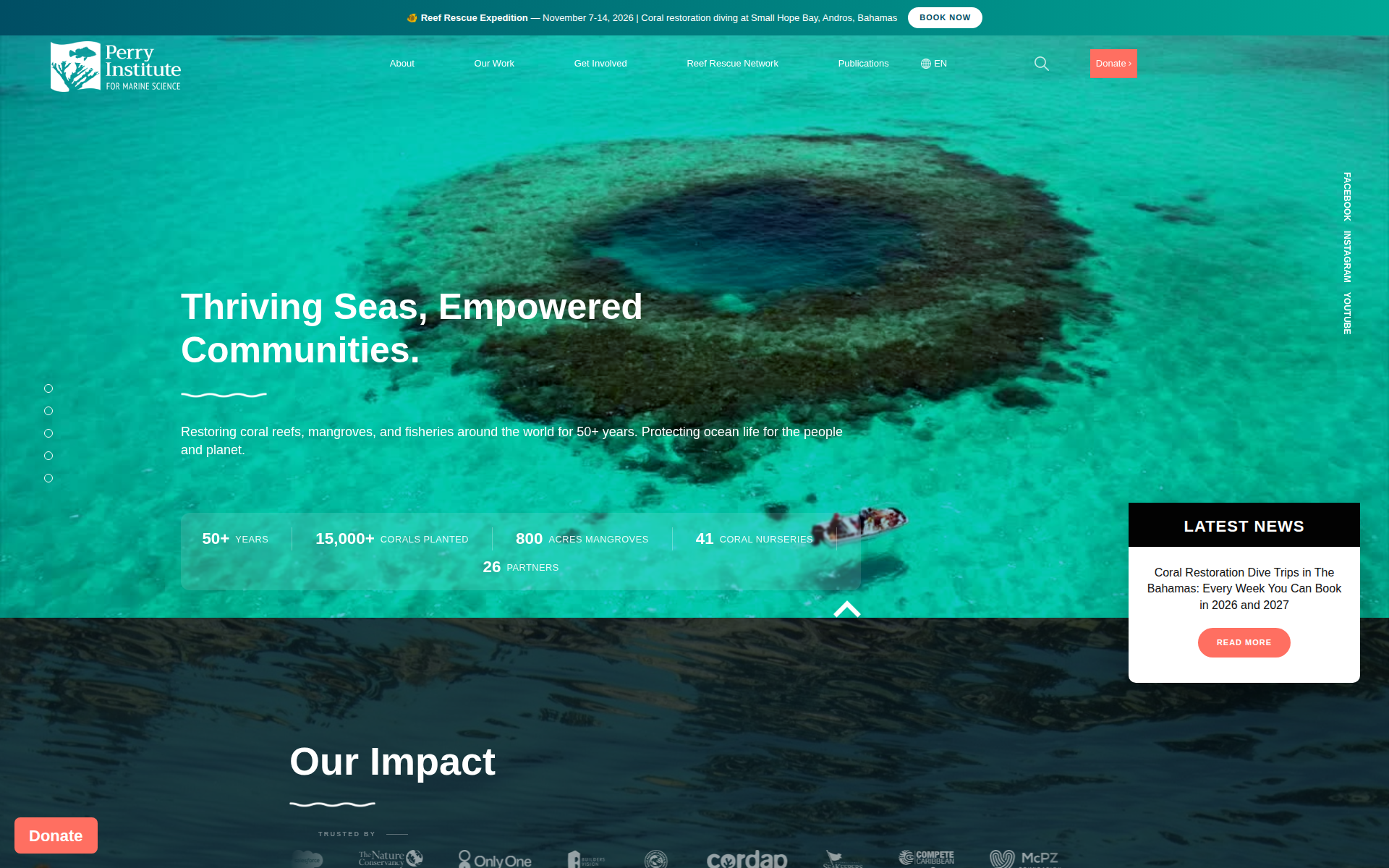 perryinstitute.org 主页截图