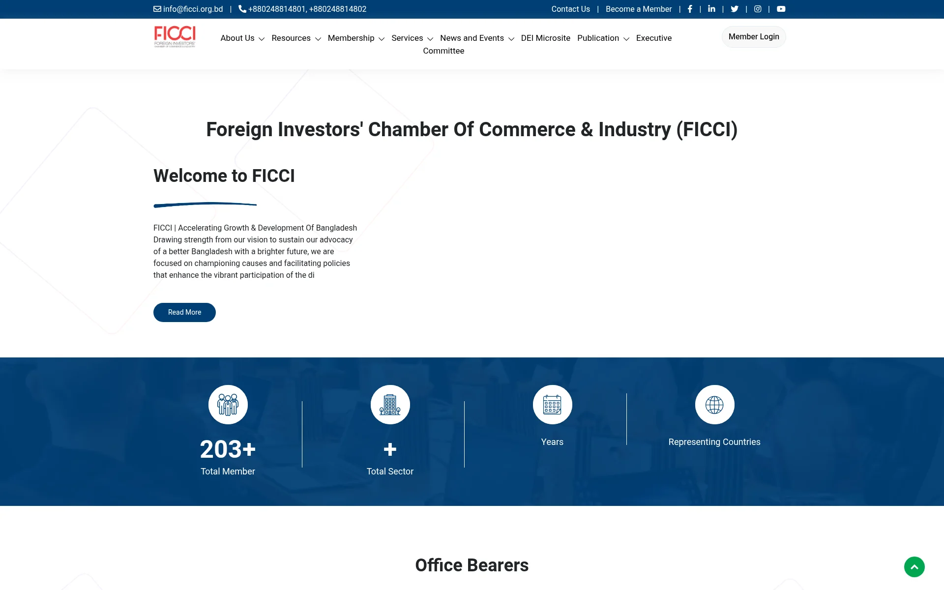 ficci.org.bd 主页截图