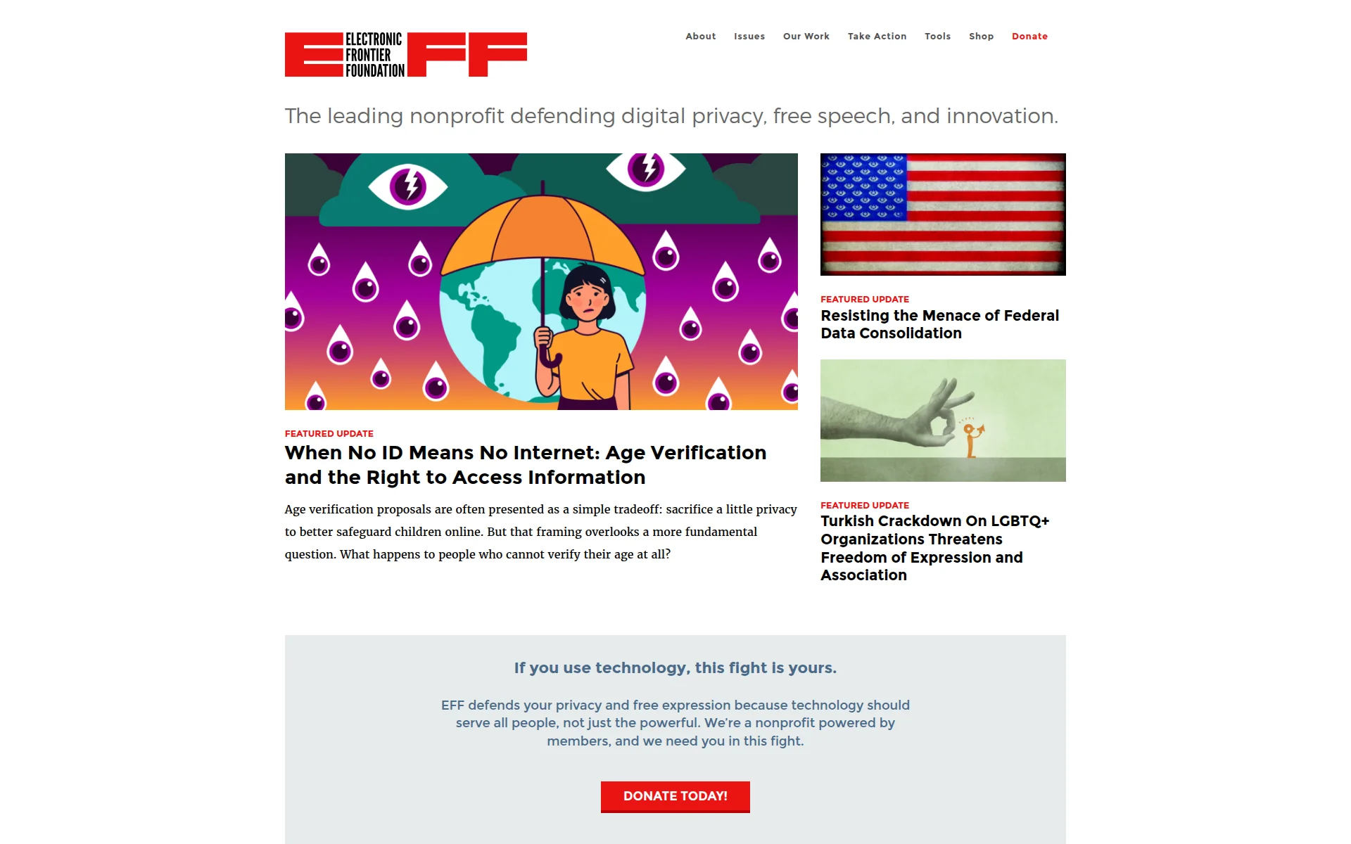 eff.org 首页