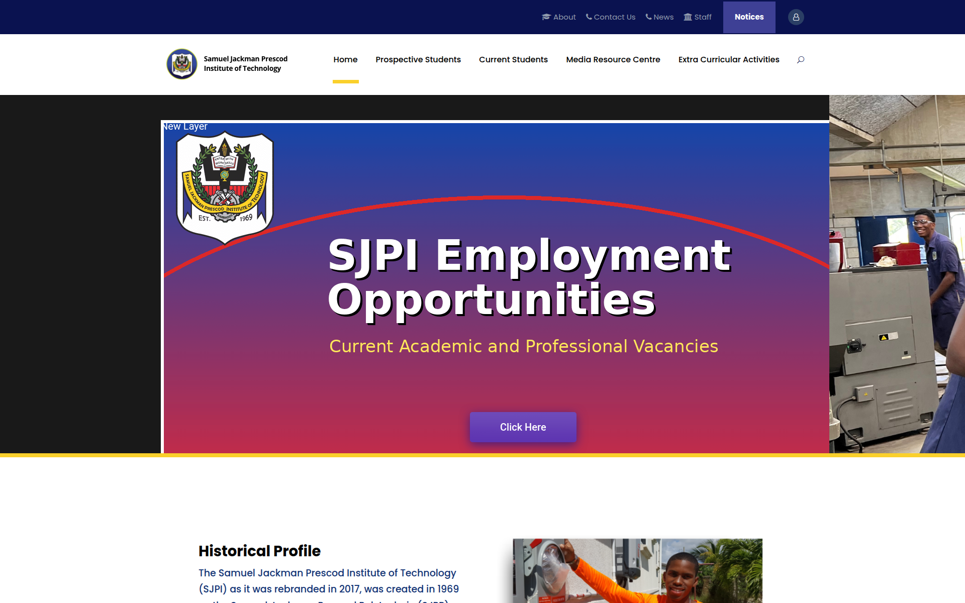 sjpi.edu.bb 主页截图