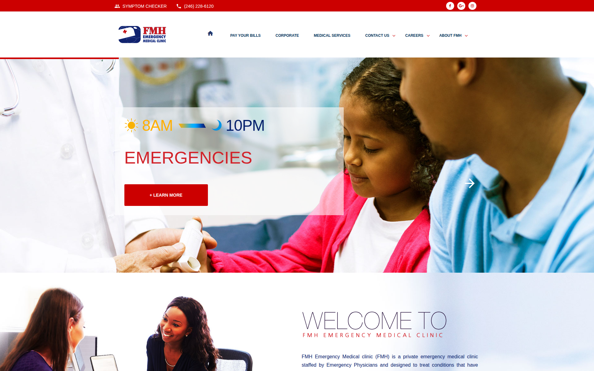 fmhclinic.com 主页截图
