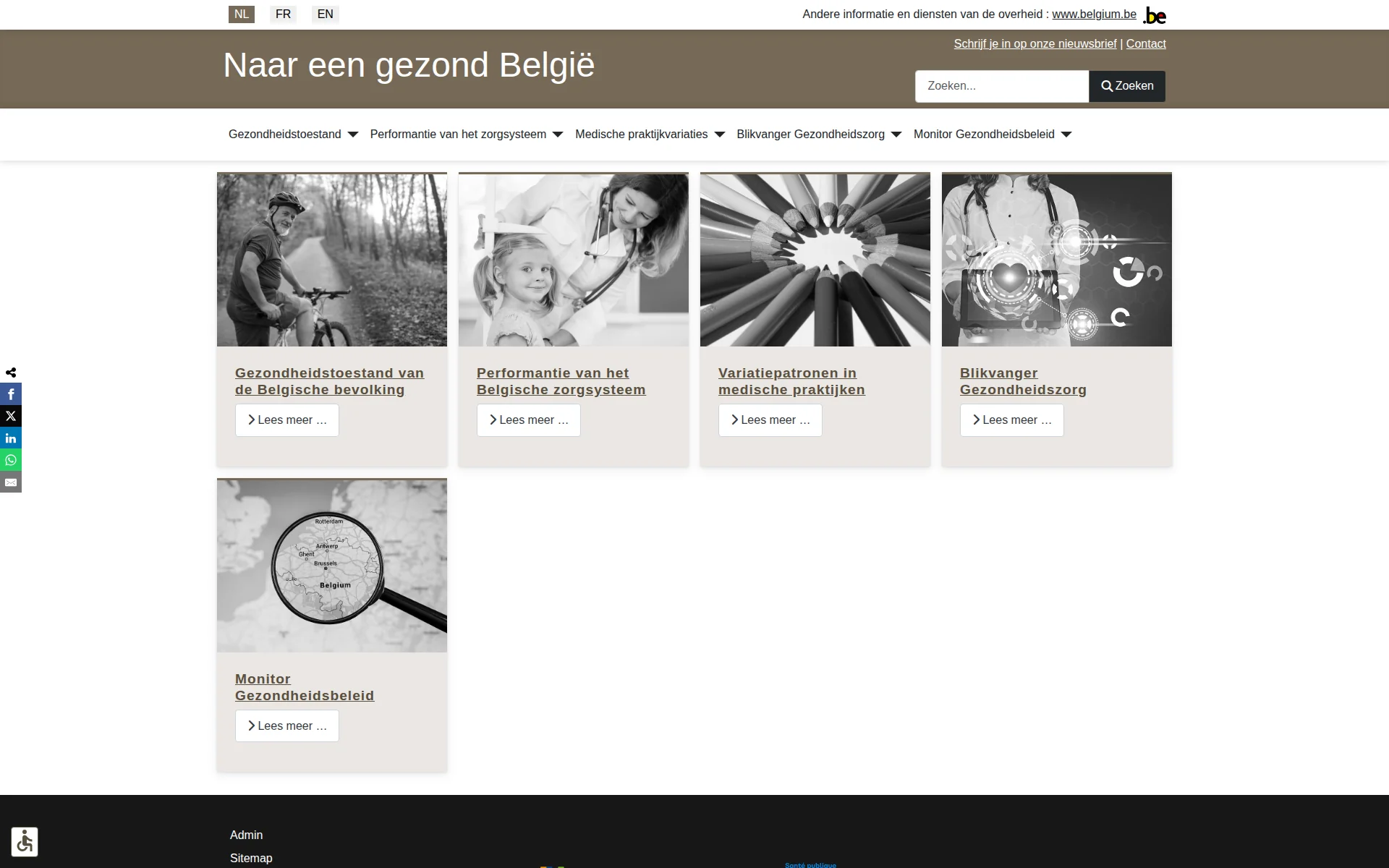 gezondbelgie.be 主页截图