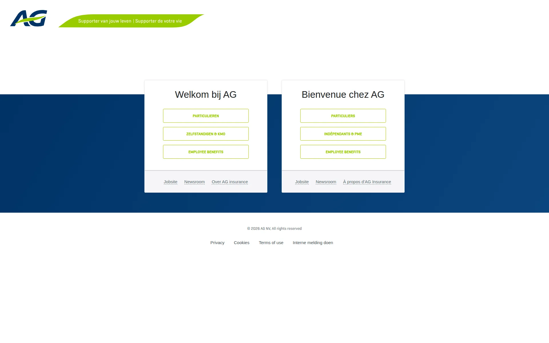 aginsurance.be 主页截图