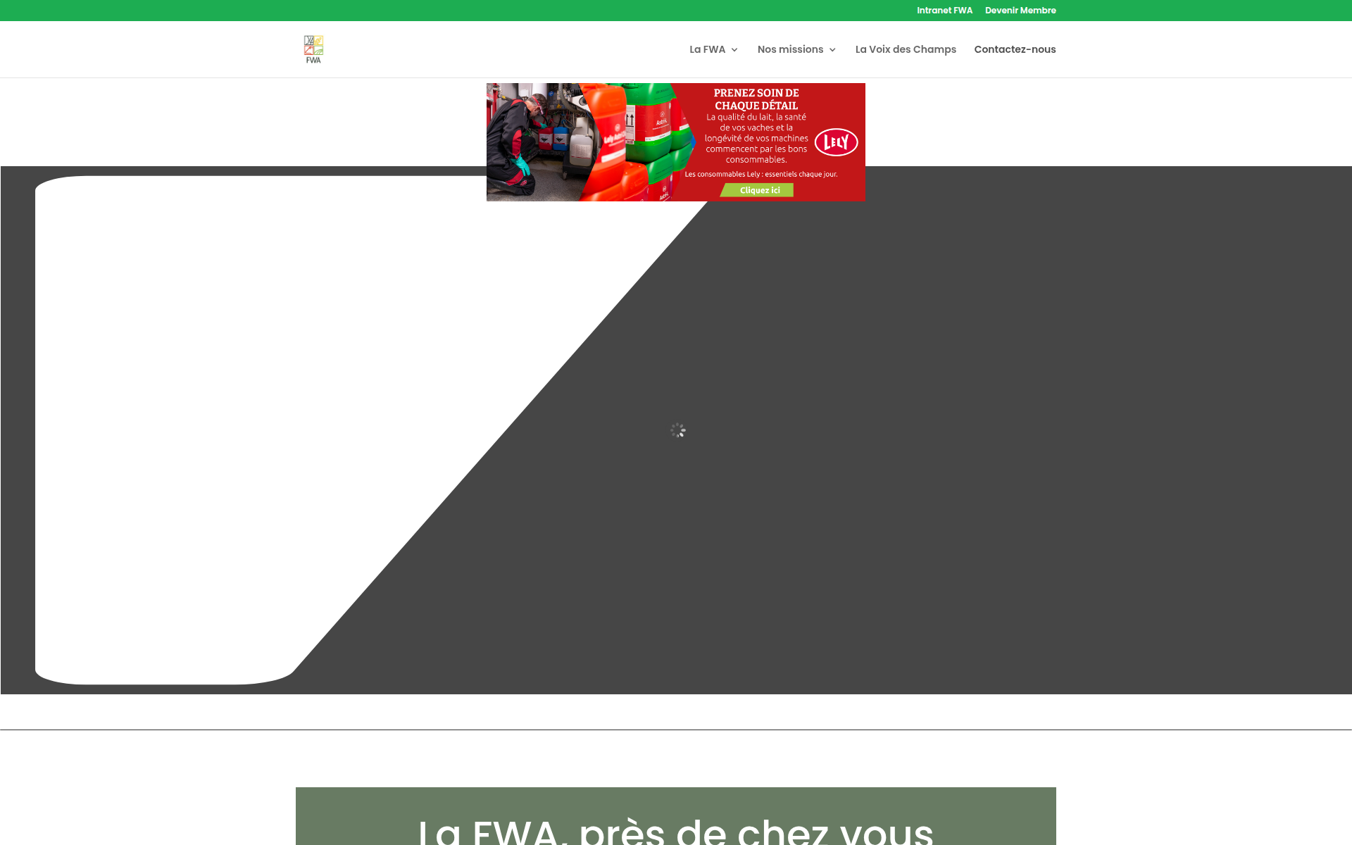 federationwallonnedelagriculture.be 主页截图