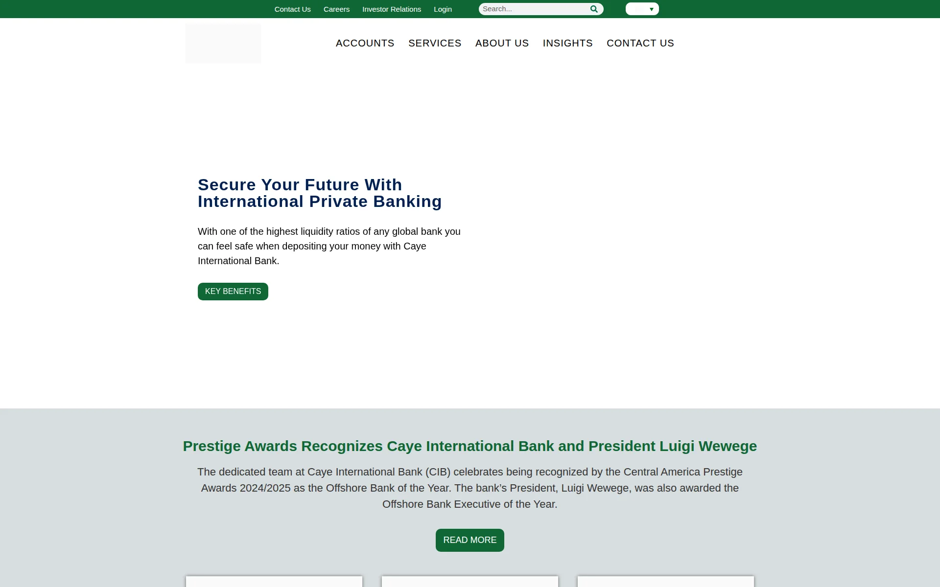 cayebank.bz 主页截图
