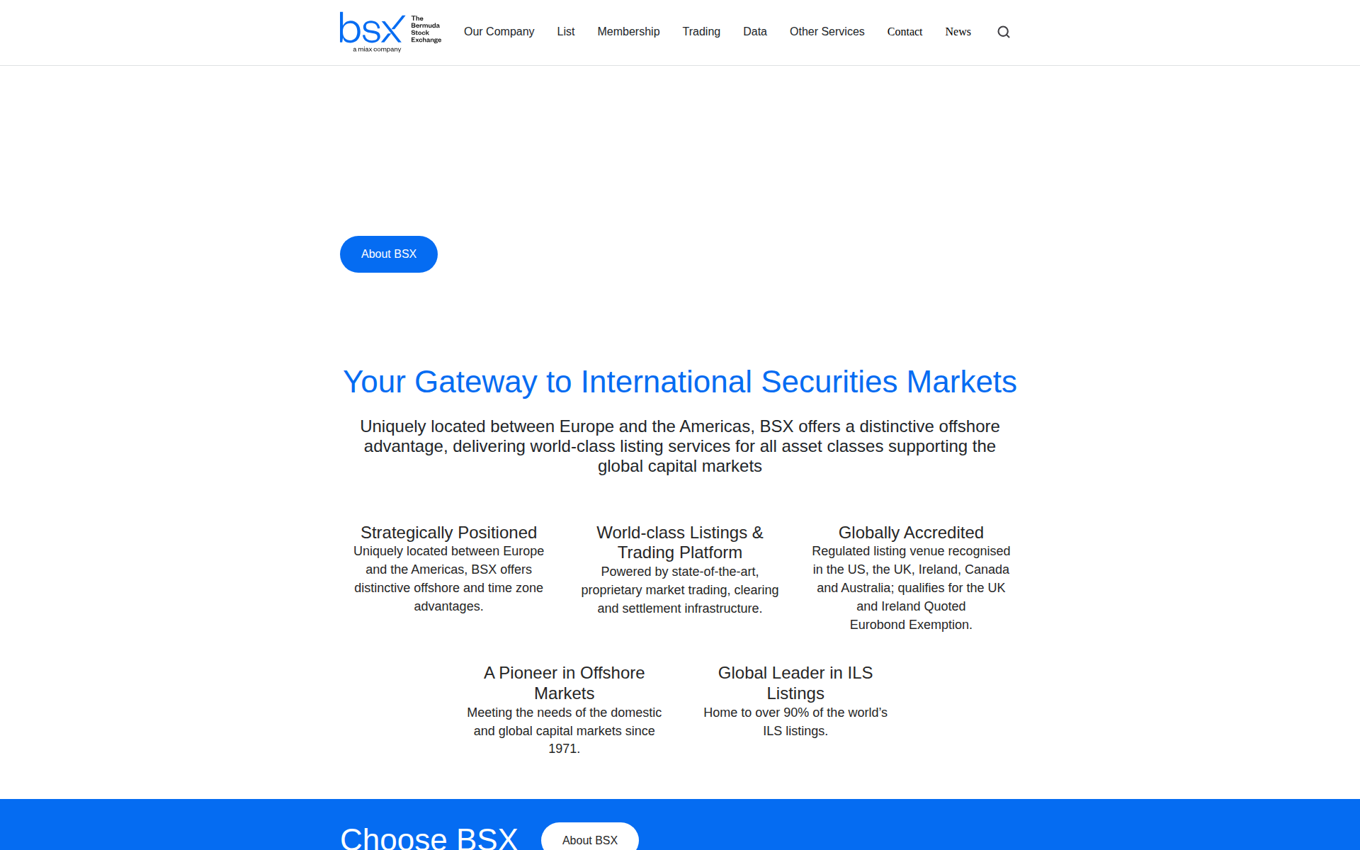 bsx.com 主页截图