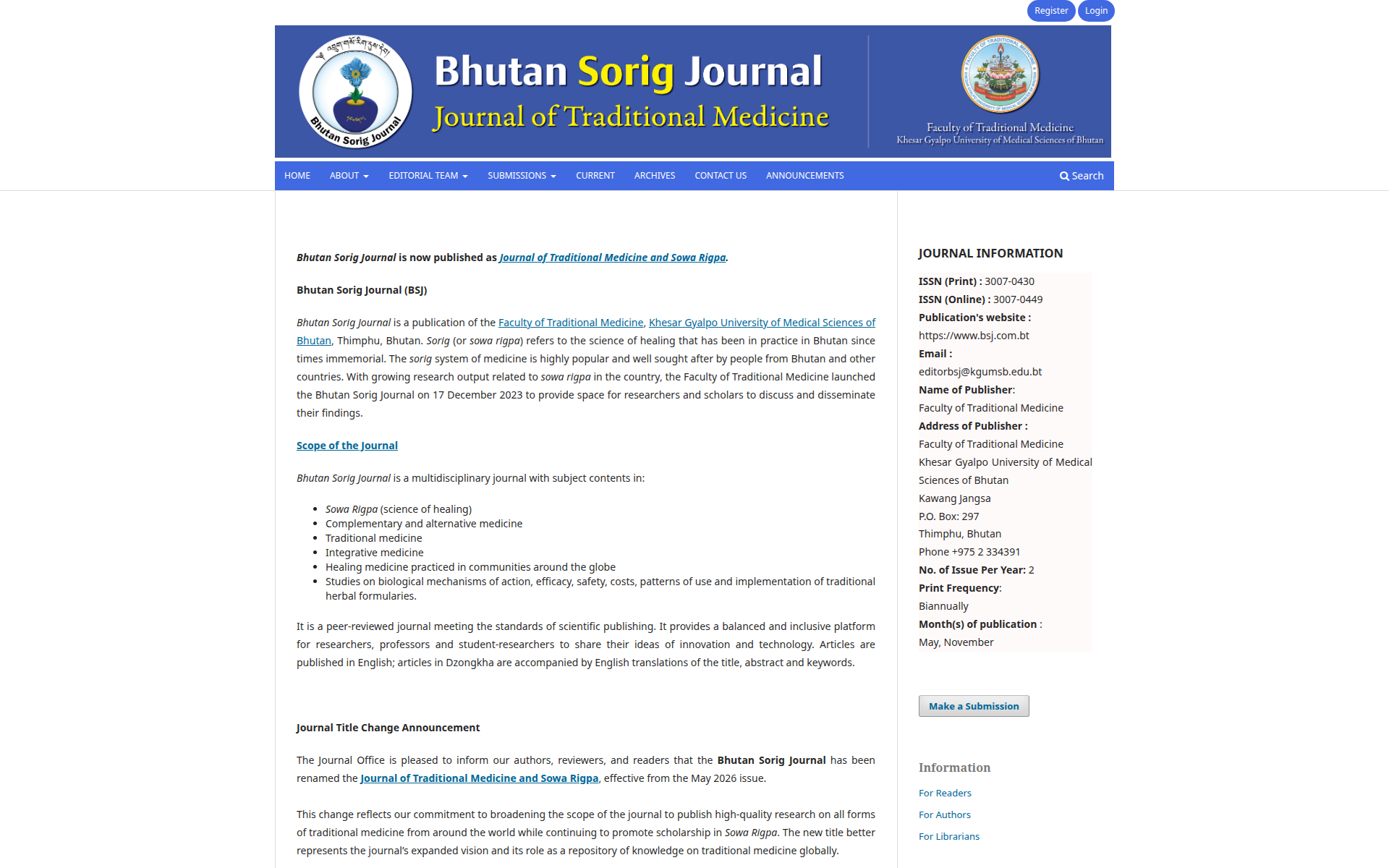 bsj.com.bt 主页截图