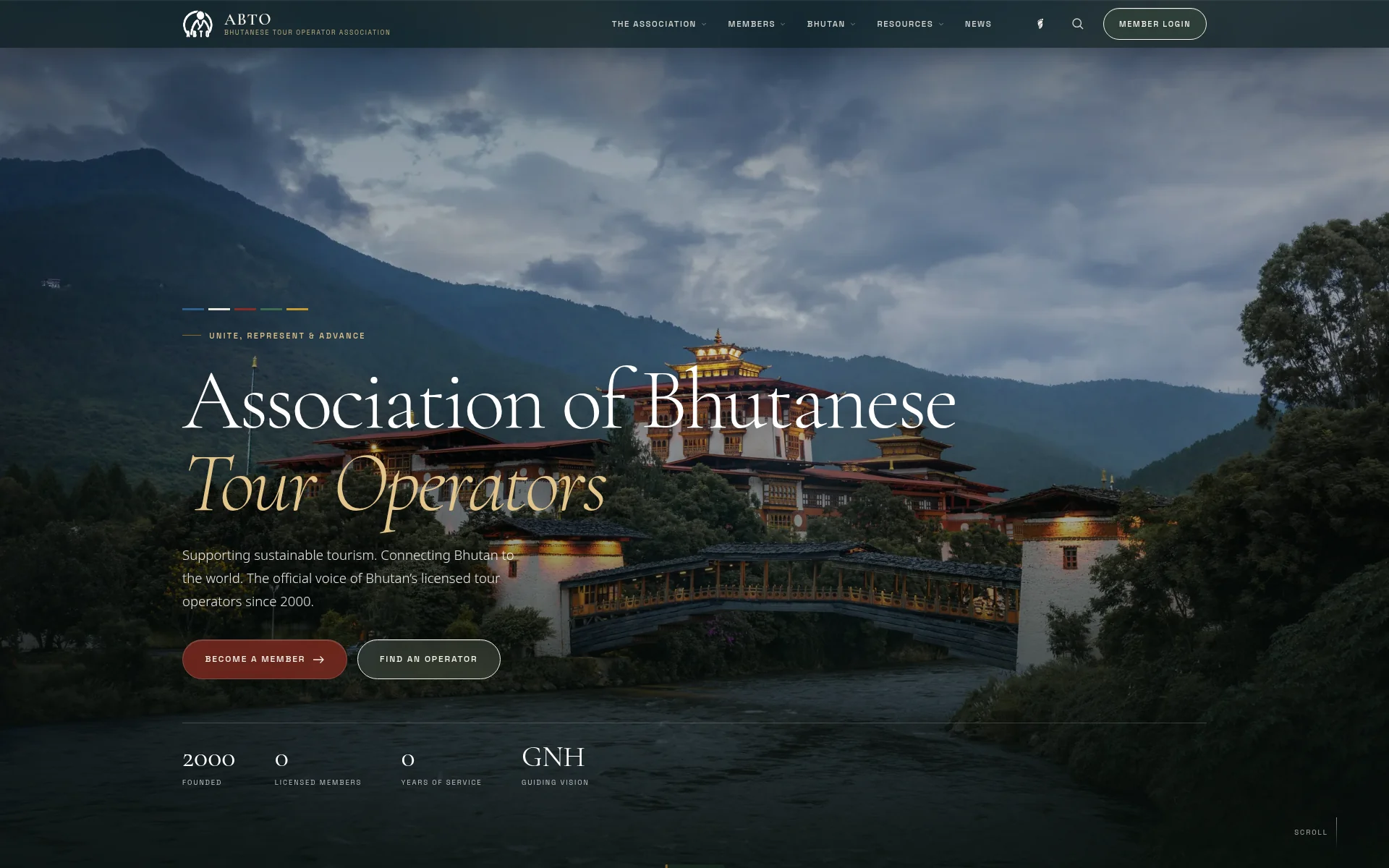 abto.org.bt 主页截图