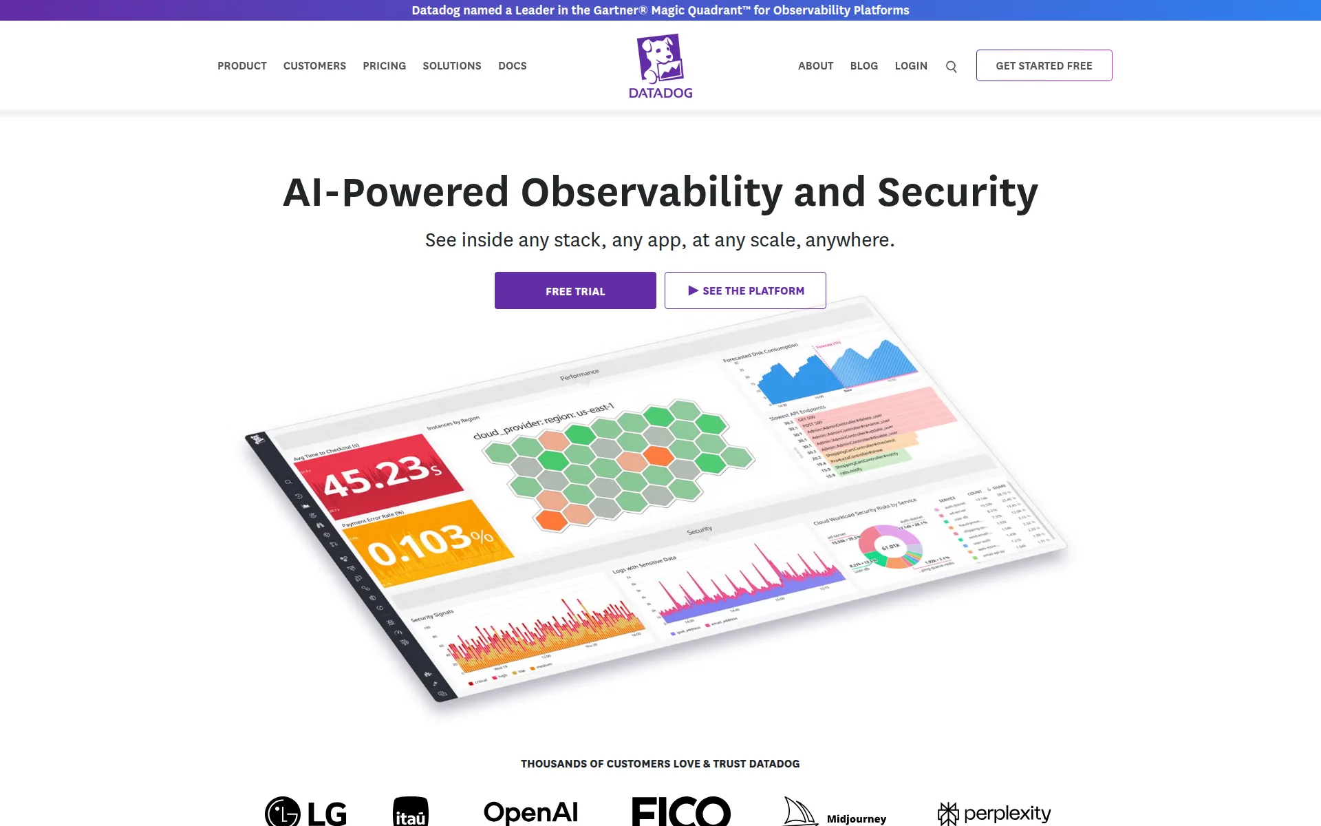 datadoghq.com 首页