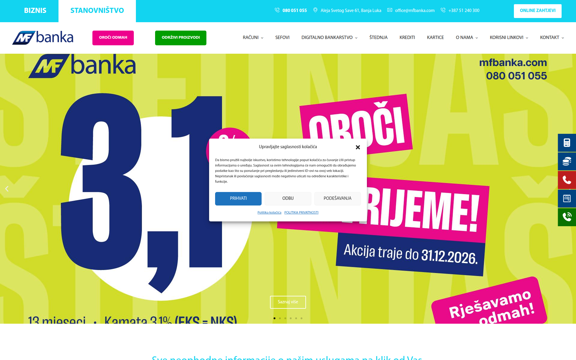 mfbanka.com 主页截图