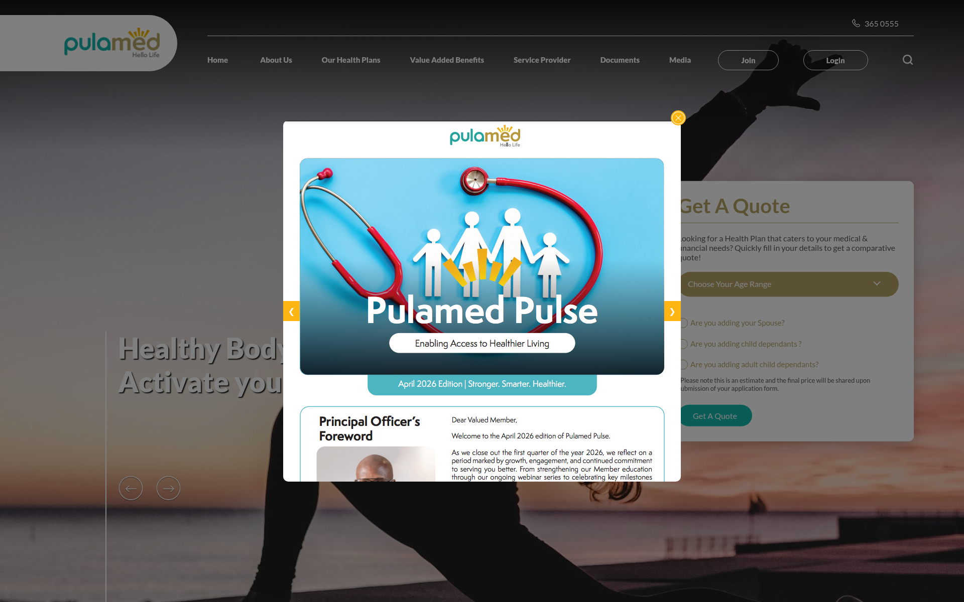 pulamed.co.bw 主页截图