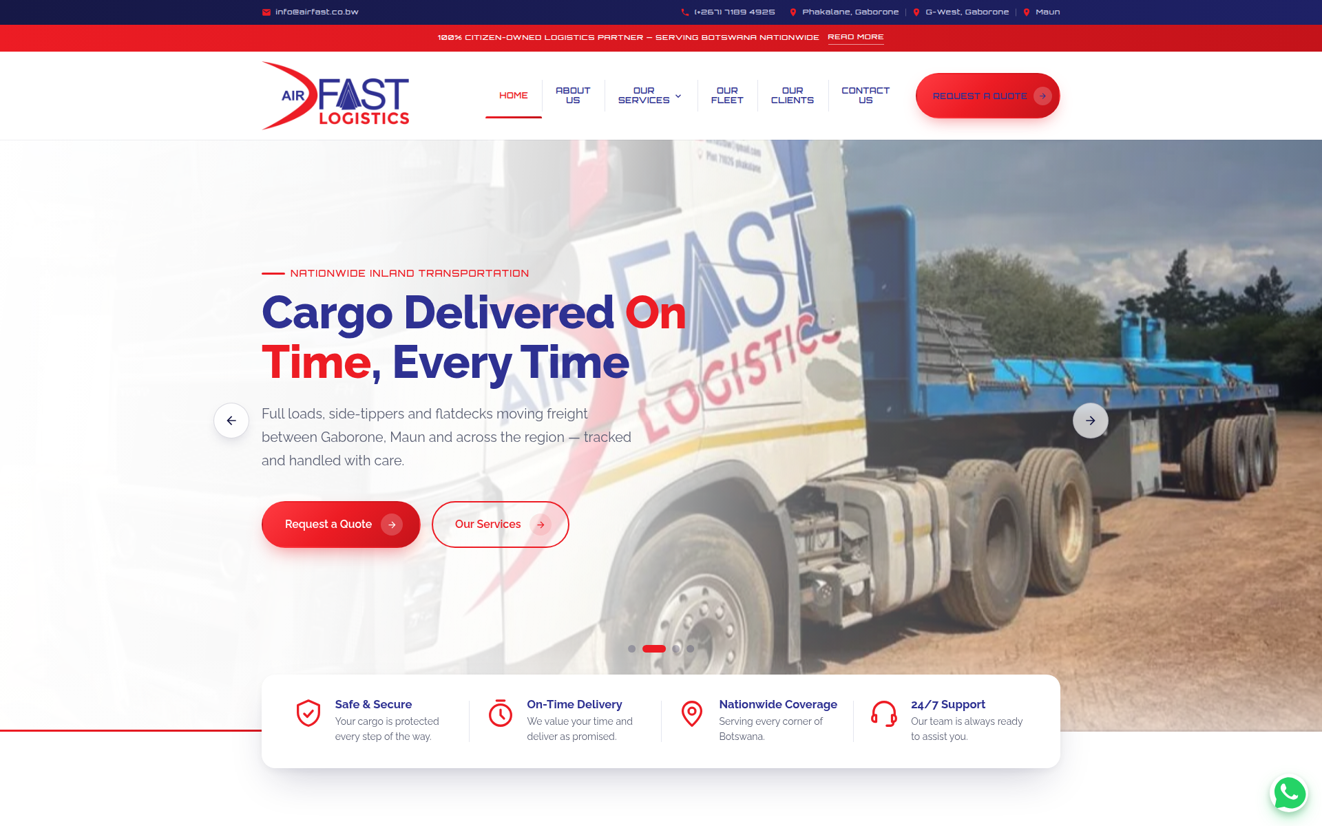 airfast.co.bw 主页截图