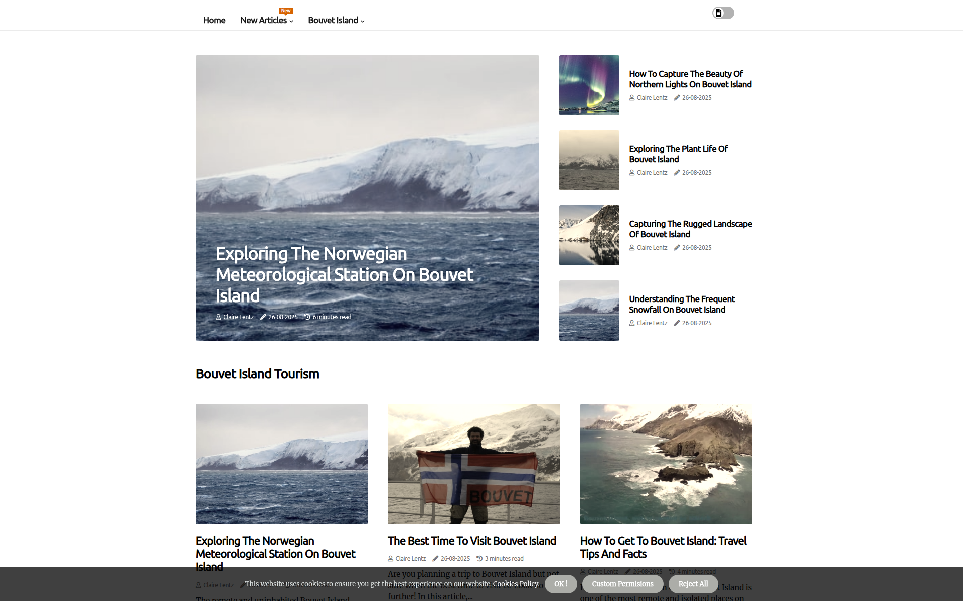 bouvetislands.com 主页截图