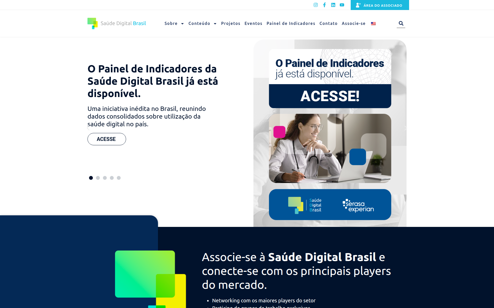 saudedigitalbrasil.com.br 主页截图