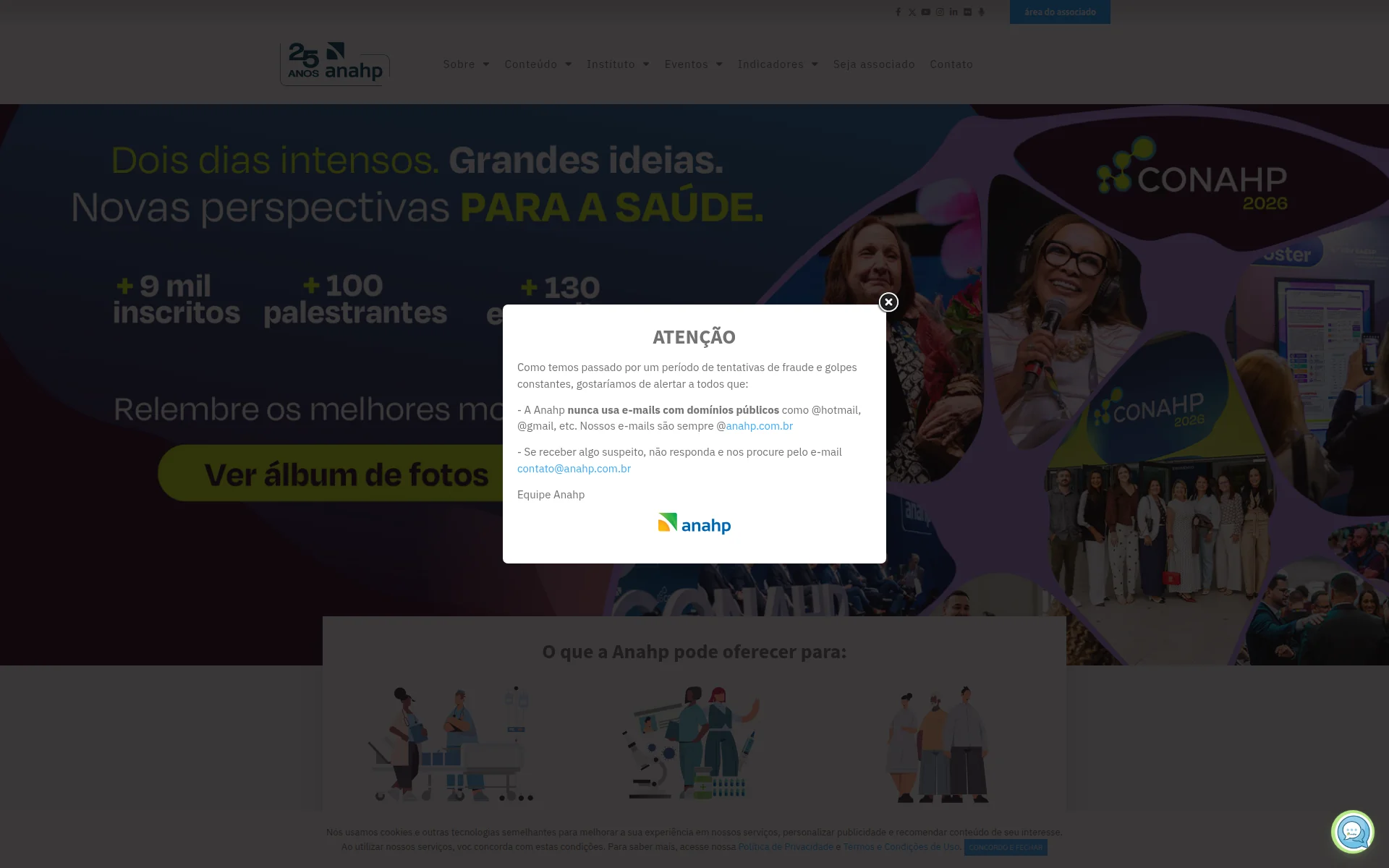 anahp.com.br 主页截图
