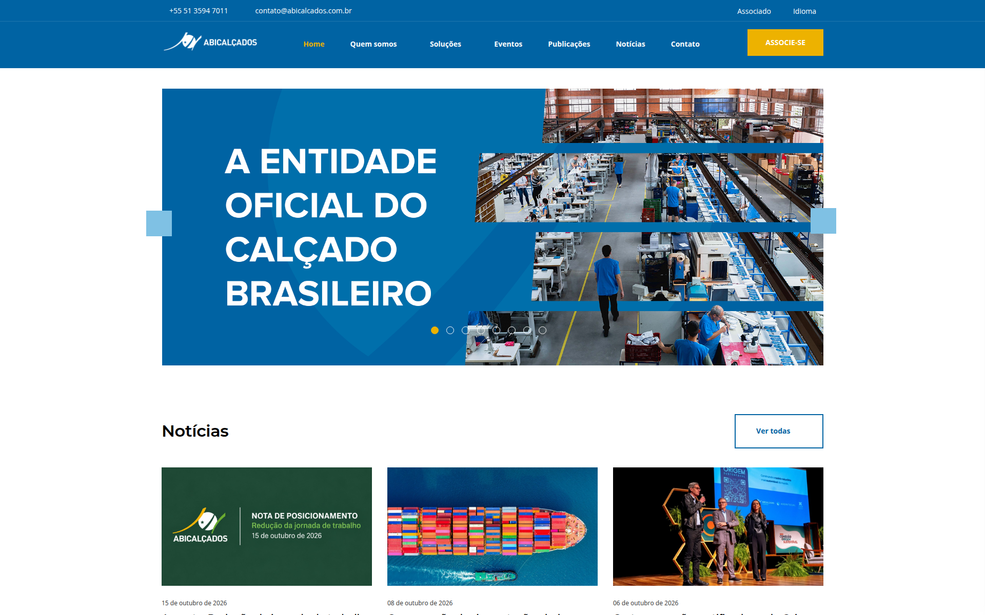 abicalcados.com.br 主页截图
