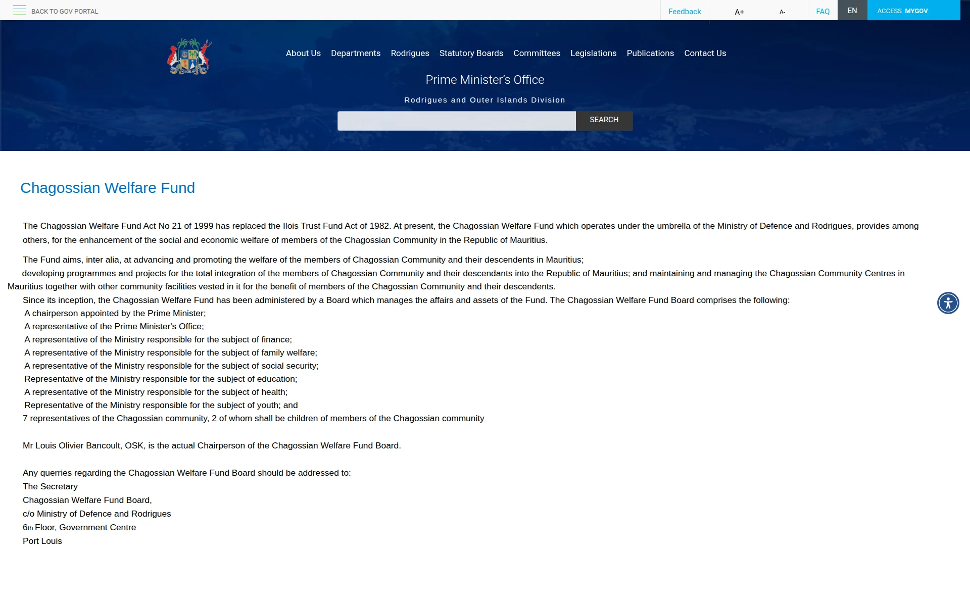 govmu.org 主页截图