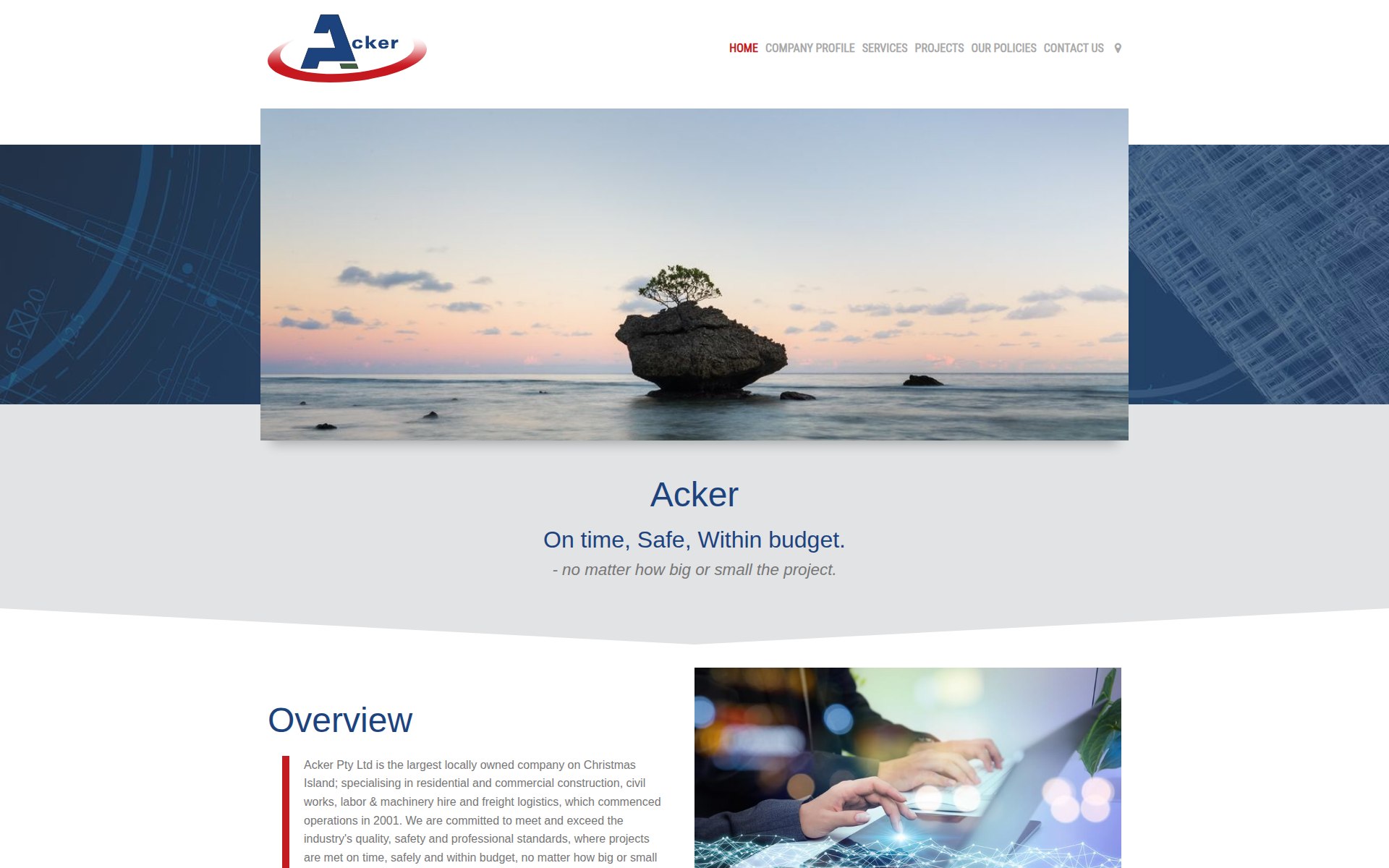 acker.com.au 主页截图